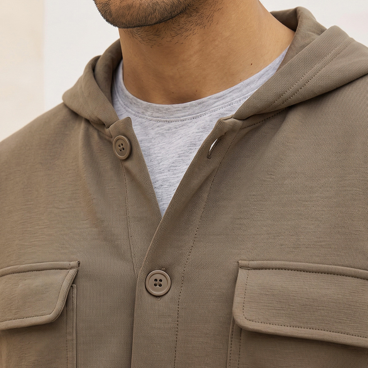 Love Pangolin Utility Cargo Hoodie with Chest Pockets-men-winterwear-hoodiesandsweatshirts-image-5