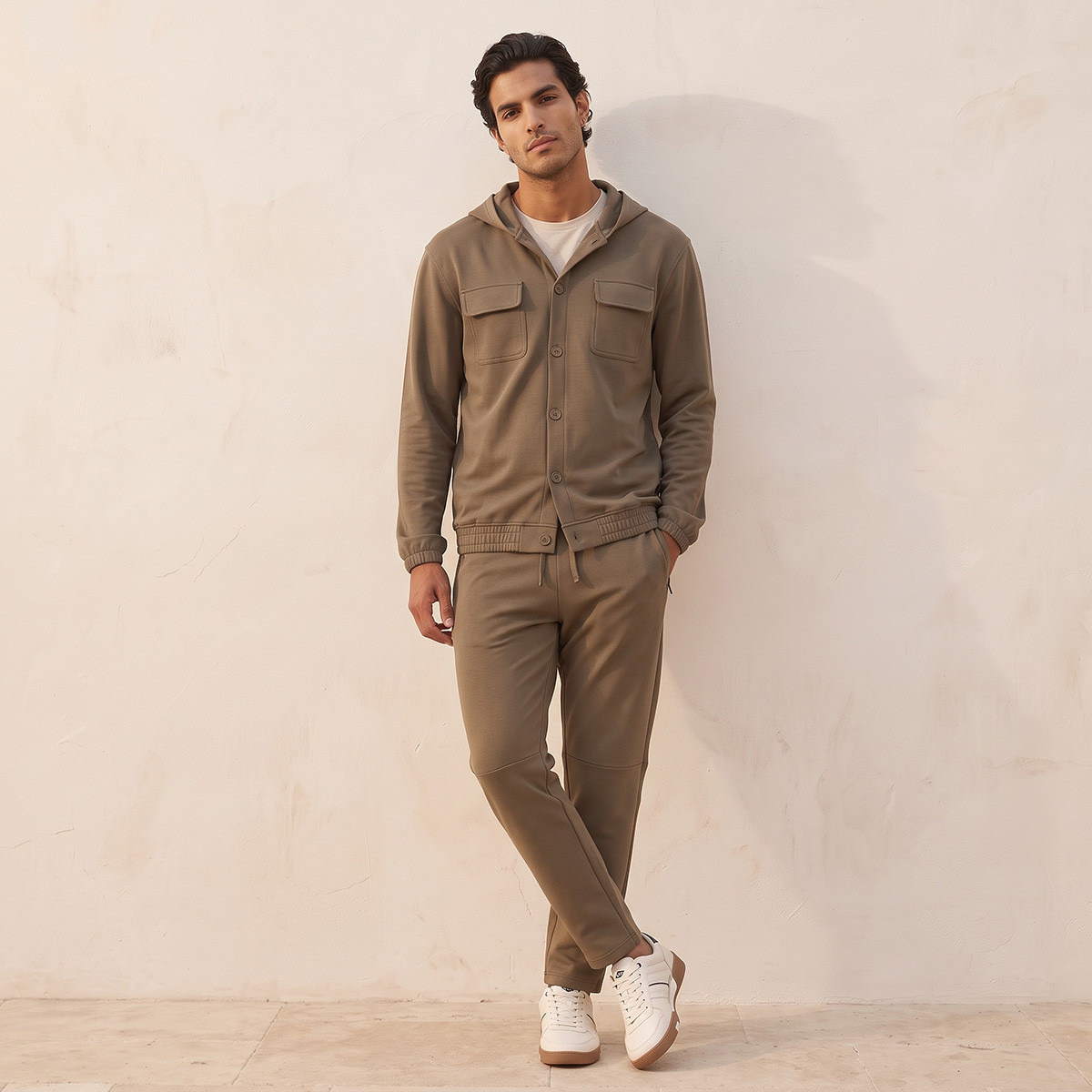 Straight Fit Track Pants with Elasticated Drawstring Waist-men-clothing-sportswearandactivewear-bottoms-joggers-image-2
