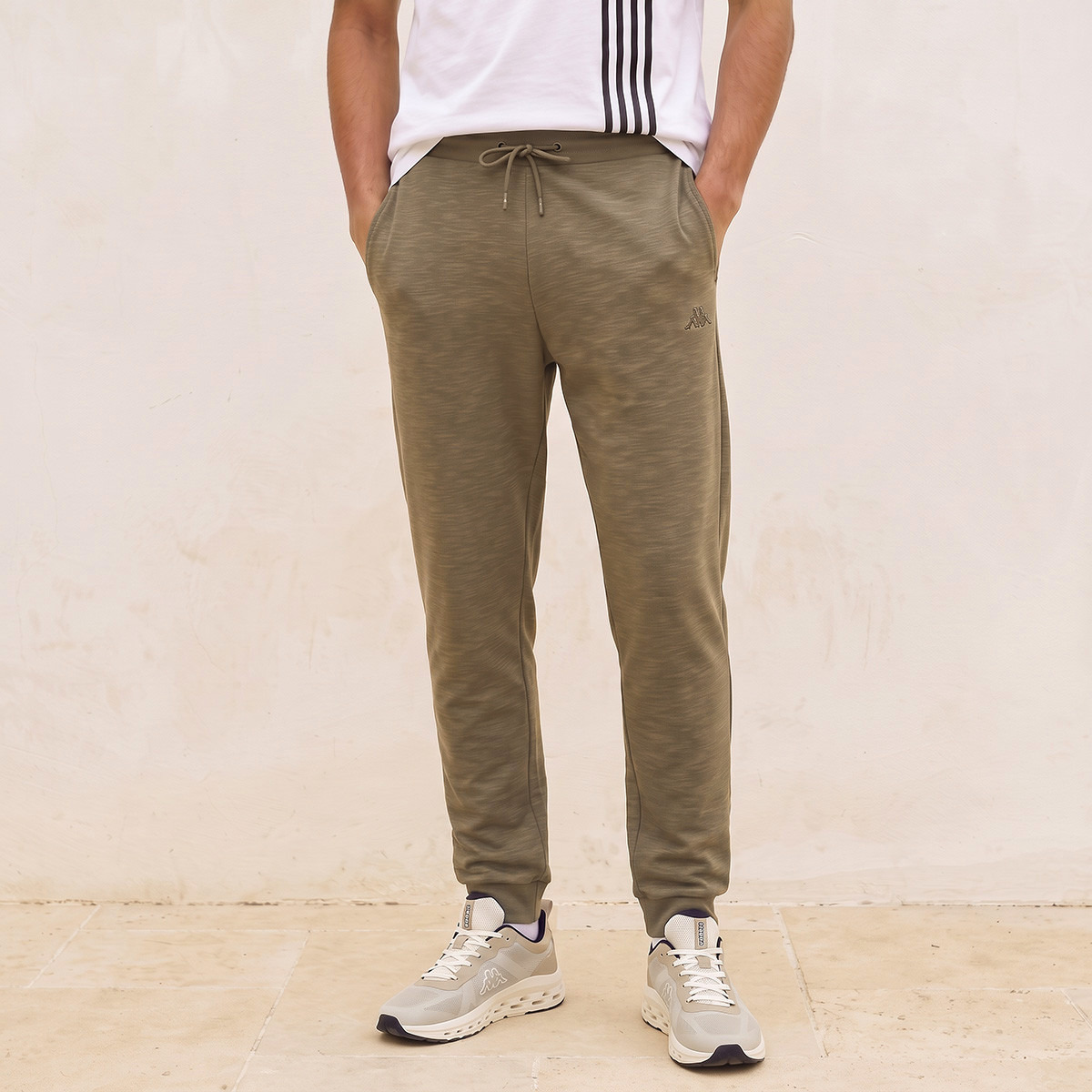 Kappa Regular Fit Drawstring Waist Joggers-men-clothing-sportswearandactivewear-bottoms-joggers-image-1