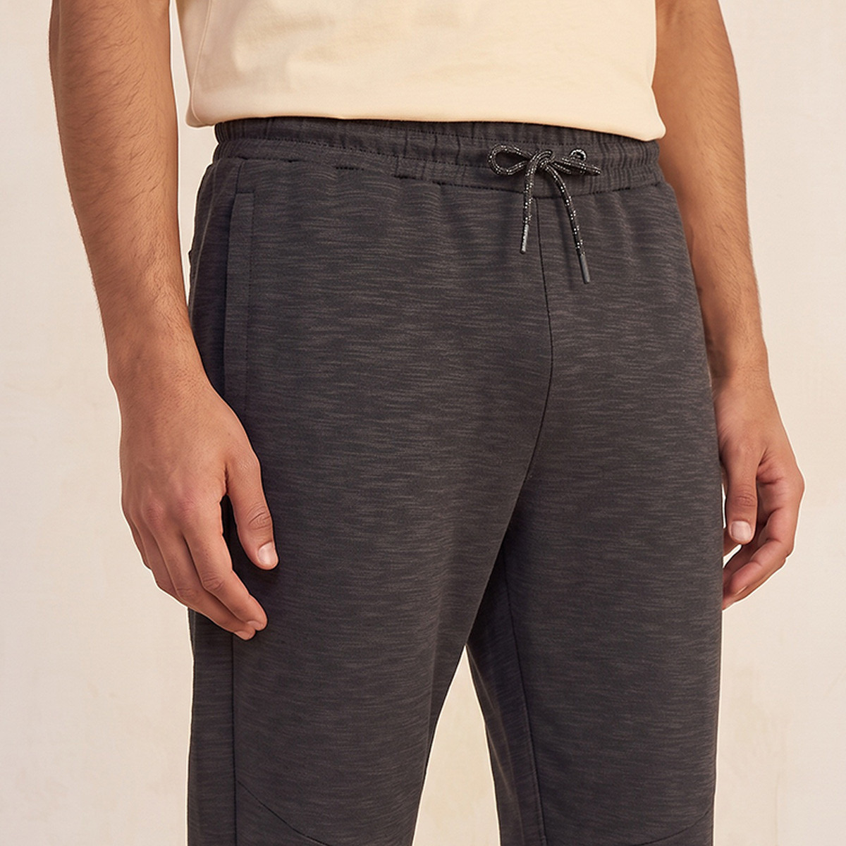 بنطلون بقصة مستقيمة وخصر مرن من كابا-men-clothing-bottoms-joggers-image-4