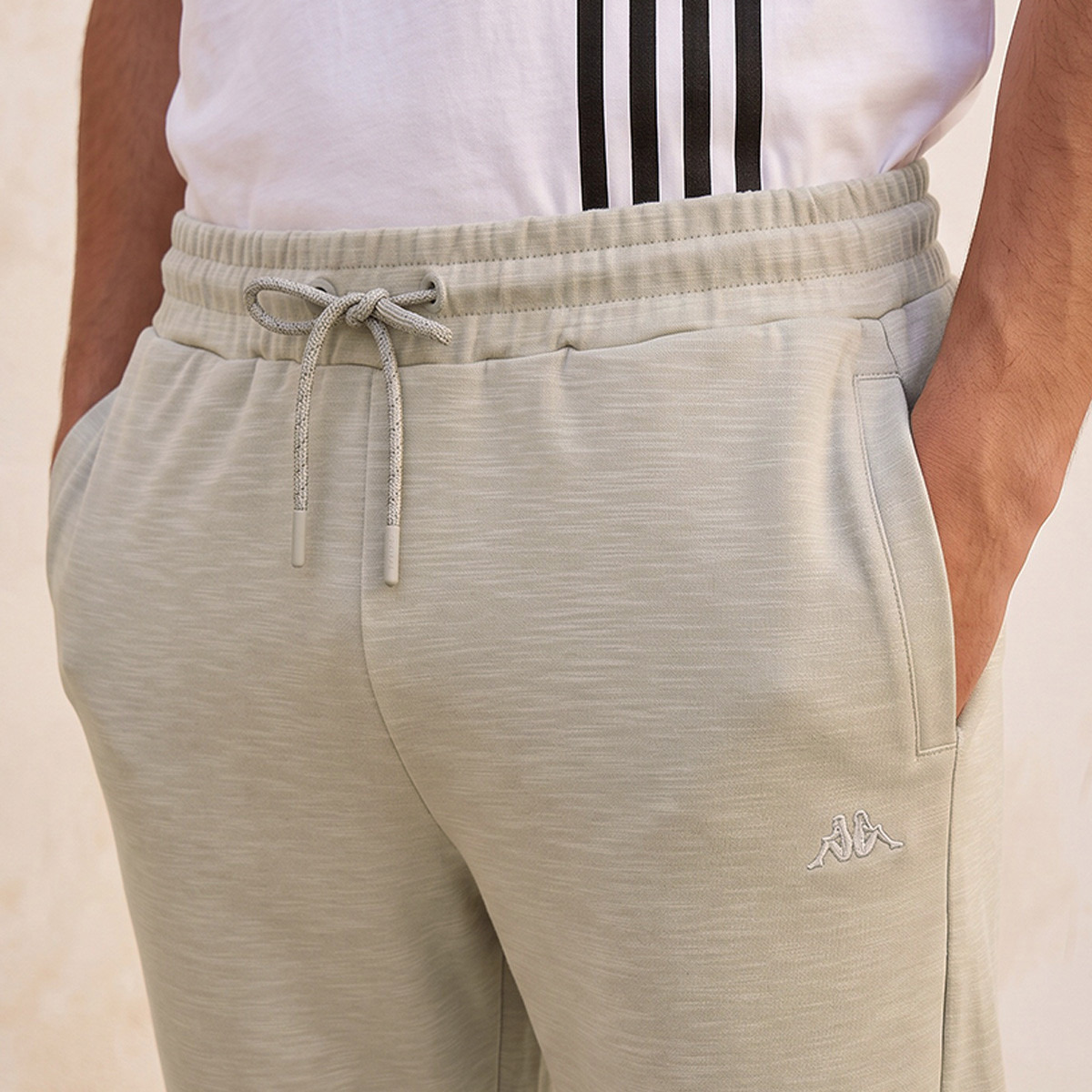 بنطلون بقصة مستقيمة وخصر مرن من كابا-men-clothing-bottoms-joggers-image-5
