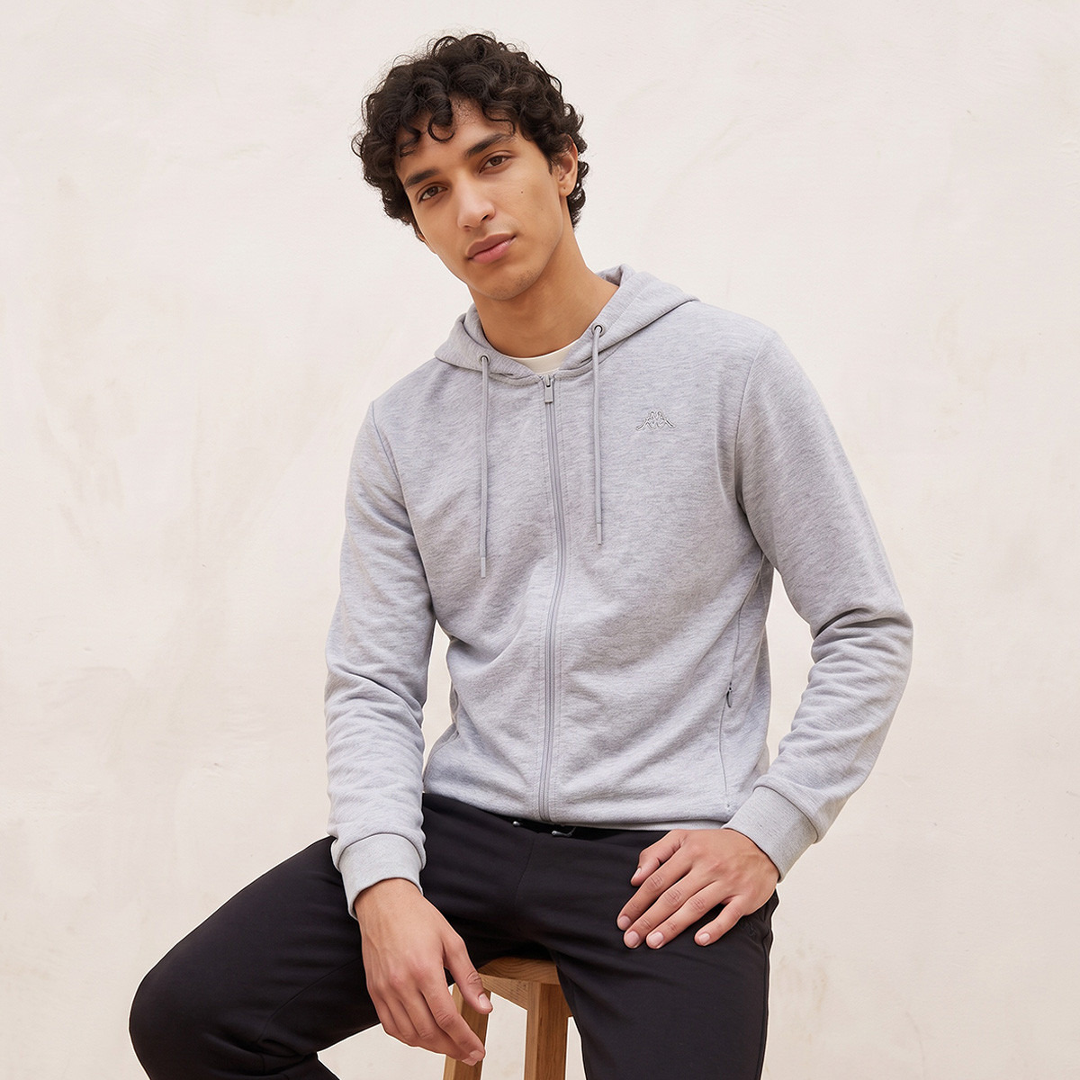 Kappa Zip Through Hoodie with Pocket-men-winterwear-hoodiesandsweatshirts-image-2