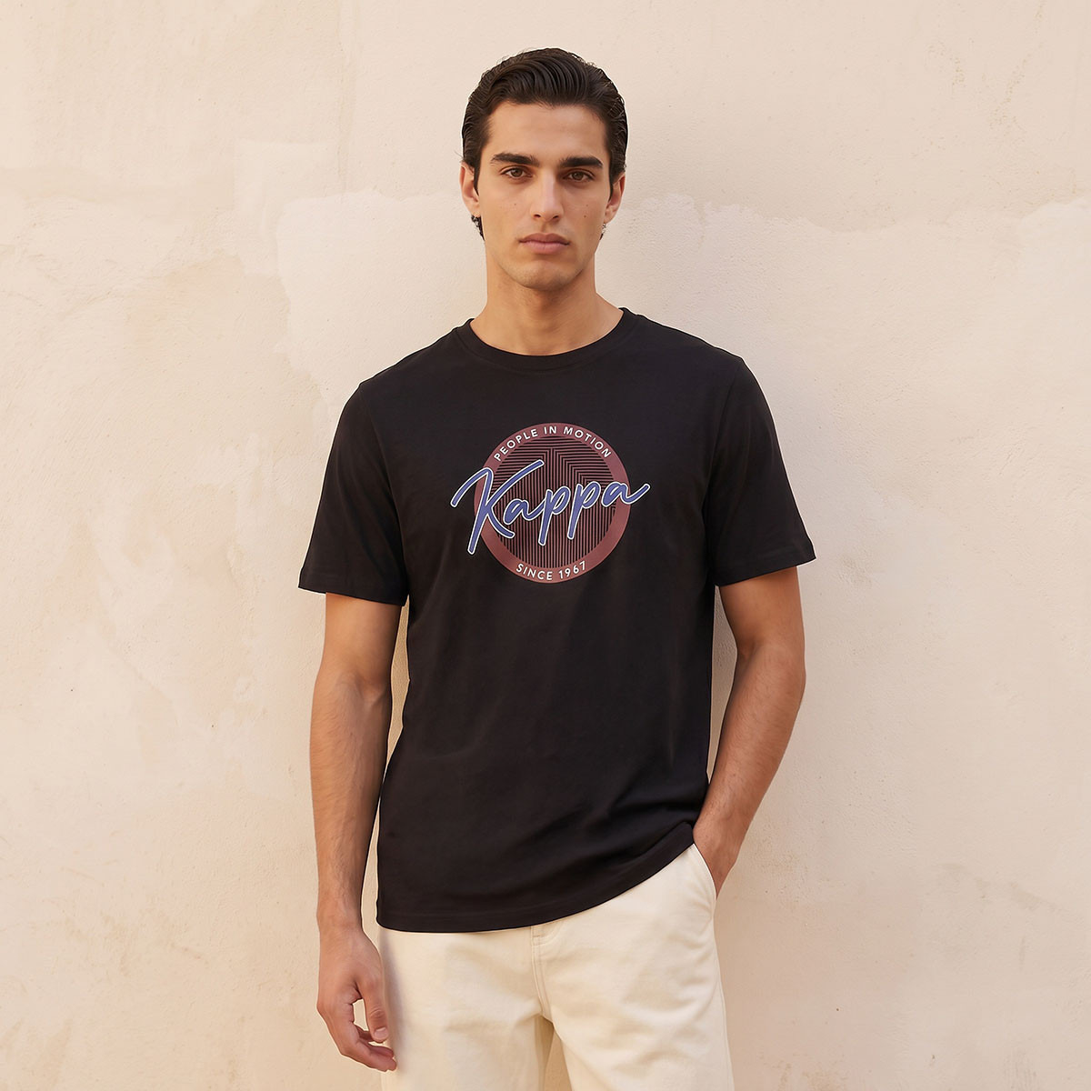 Kappa Logo Print T-shirt-men-clothing-sportswearandactivewear-tshirtsandpolos-image-1