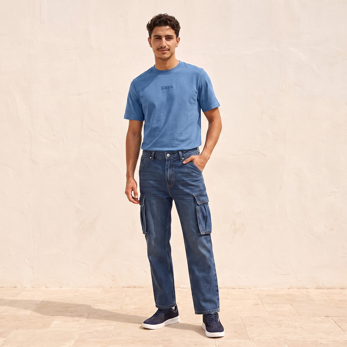 Kappa Cotton Crew Neck T-shirt-men-clothing-tshirtsandpolos-tshirts-image-2