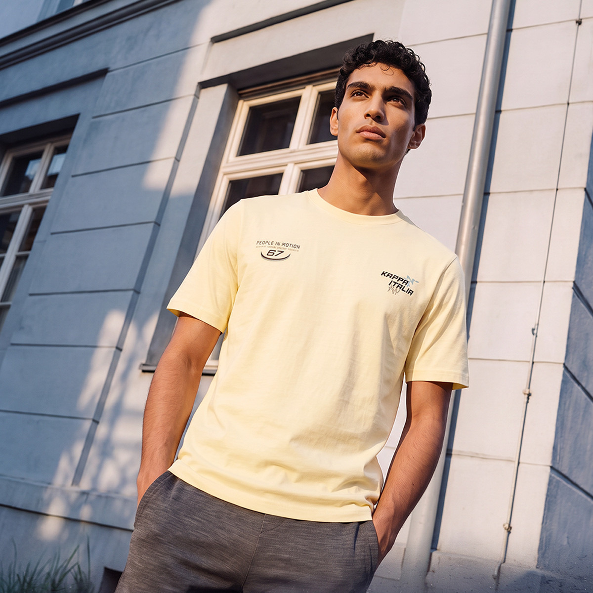 Kappa Logo Print Cotton T-shirt-men-clothing-sportswearandactivewear-tshirtsandpolos-image-1