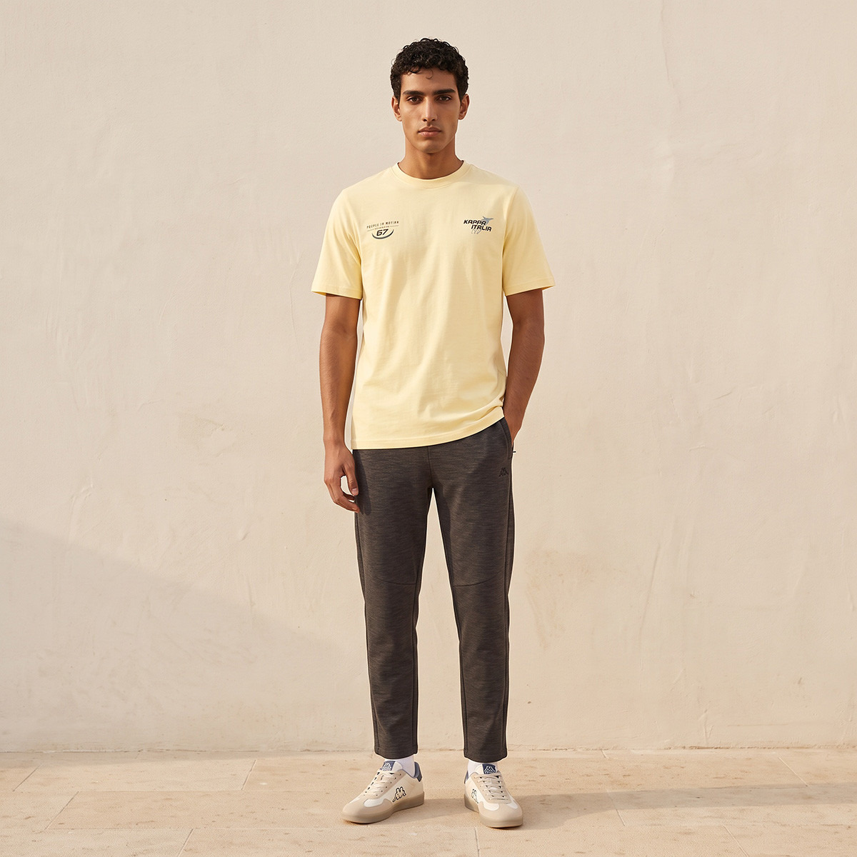 Kappa Logo Print Cotton T-shirt-men-clothing-sportswearandactivewear-tshirtsandpolos-image-3