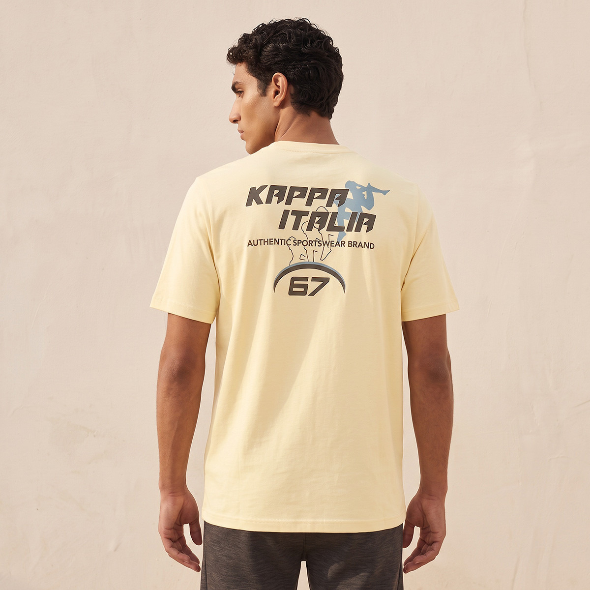 Kappa Logo Print Cotton T-shirt-men-clothing-sportswearandactivewear-tshirtsandpolos-image-4