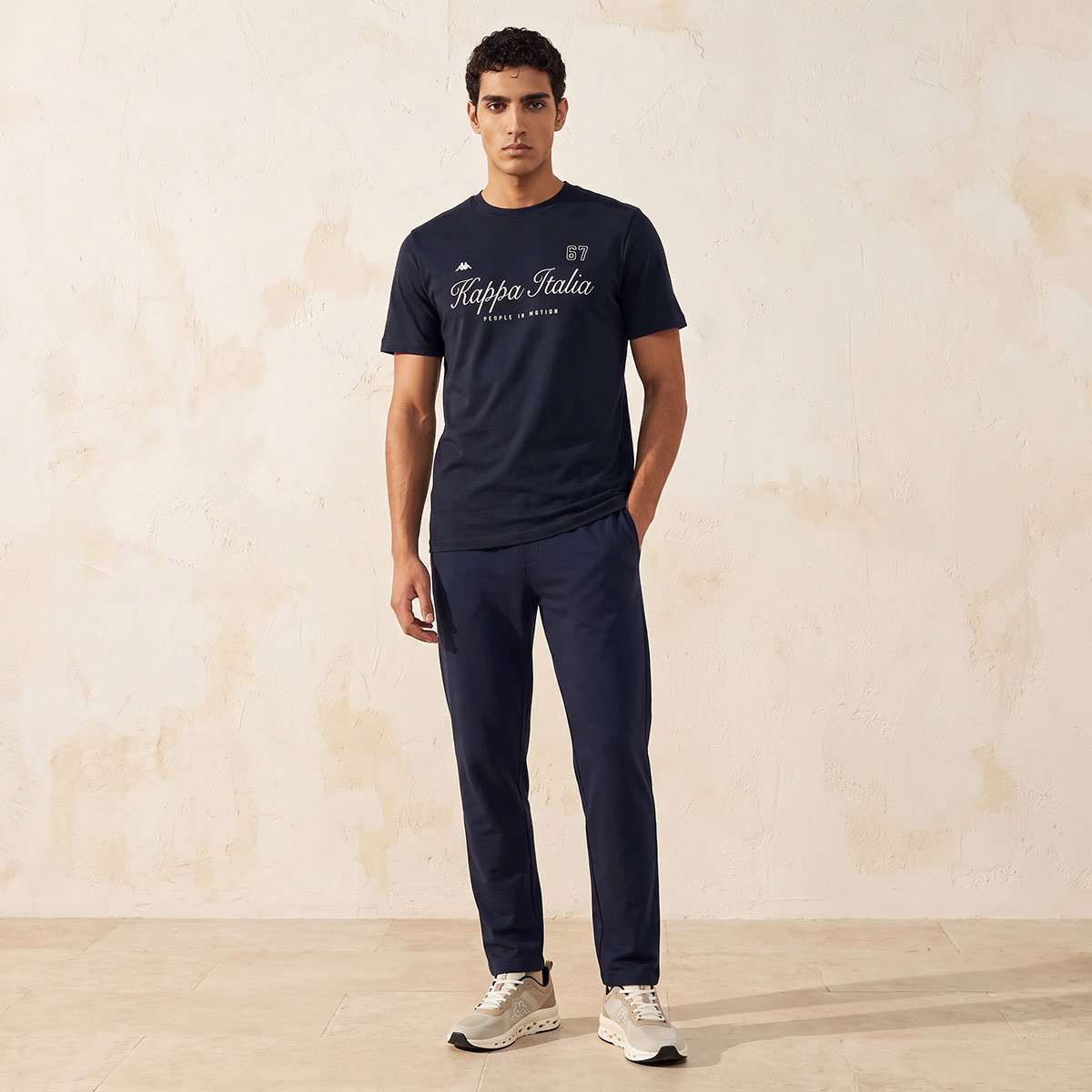 Kappa Logo Print Cotton T-shirt-men-clothing-sportswearandactivewear-tshirtsandpolos-image-2