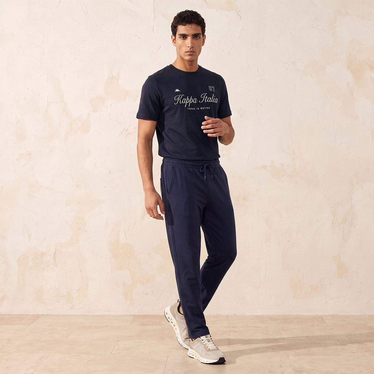 Kappa Logo Print Cotton T-shirt-men-clothing-sportswearandactivewear-tshirtsandpolos-image-4