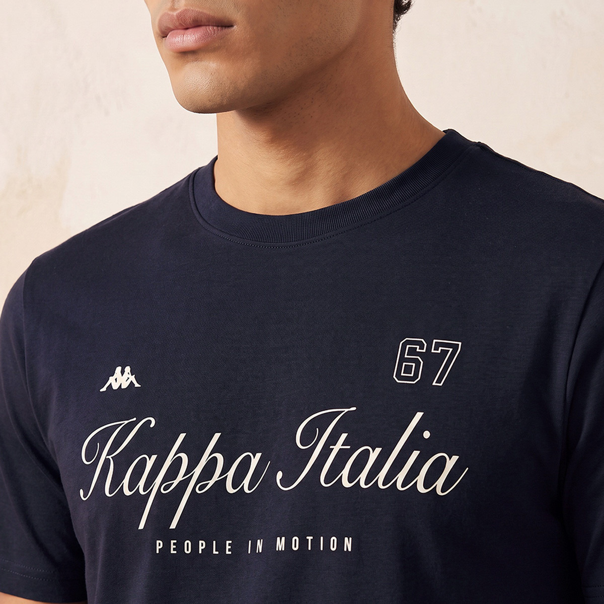 Kappa Logo Print Cotton T-shirt-men-clothing-sportswearandactivewear-tshirtsandpolos-image-5