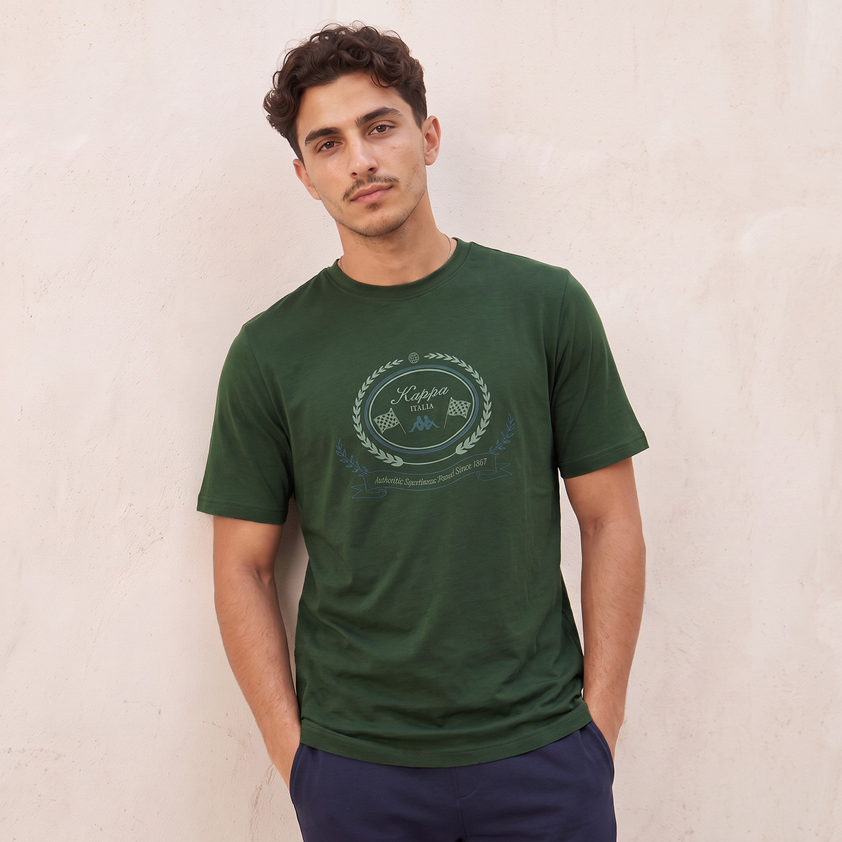 Kappa Regular Fit Crew Neck T-shirt-men-clothing-sportswearandactivewear-tshirtsandpolos-image-1