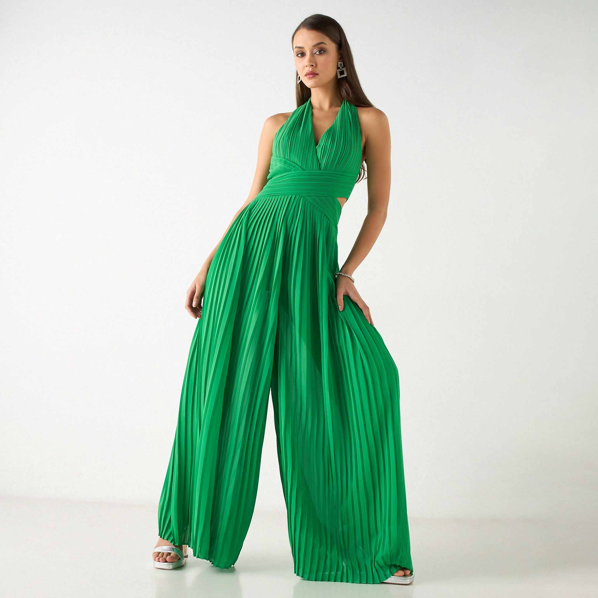 TFNC Pleated Sleeveless Jumpsuit with V-neck-women-clothing-jumpsuits-image-2