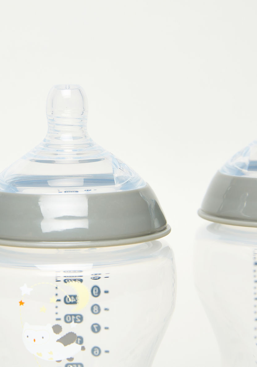 Tommee Tippee Closer to Nature 2-Piece Printed Feeding Bottle with Cap - 340 ml-Bottles and Teats-image-2