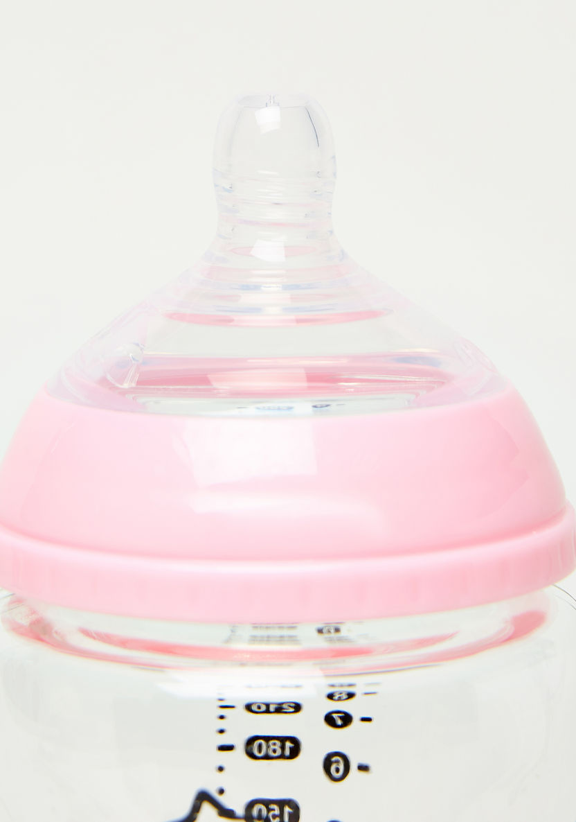 Tommee Tippee Closer to Nature Printed Glass Feeding Bottle - 250 ml-Bottles and Teats-image-3