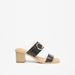 Le Confort Buckle Accent Slip-On Sandals with Block Heels-Women%27s Heel Sandals-thumbnailMobile-3