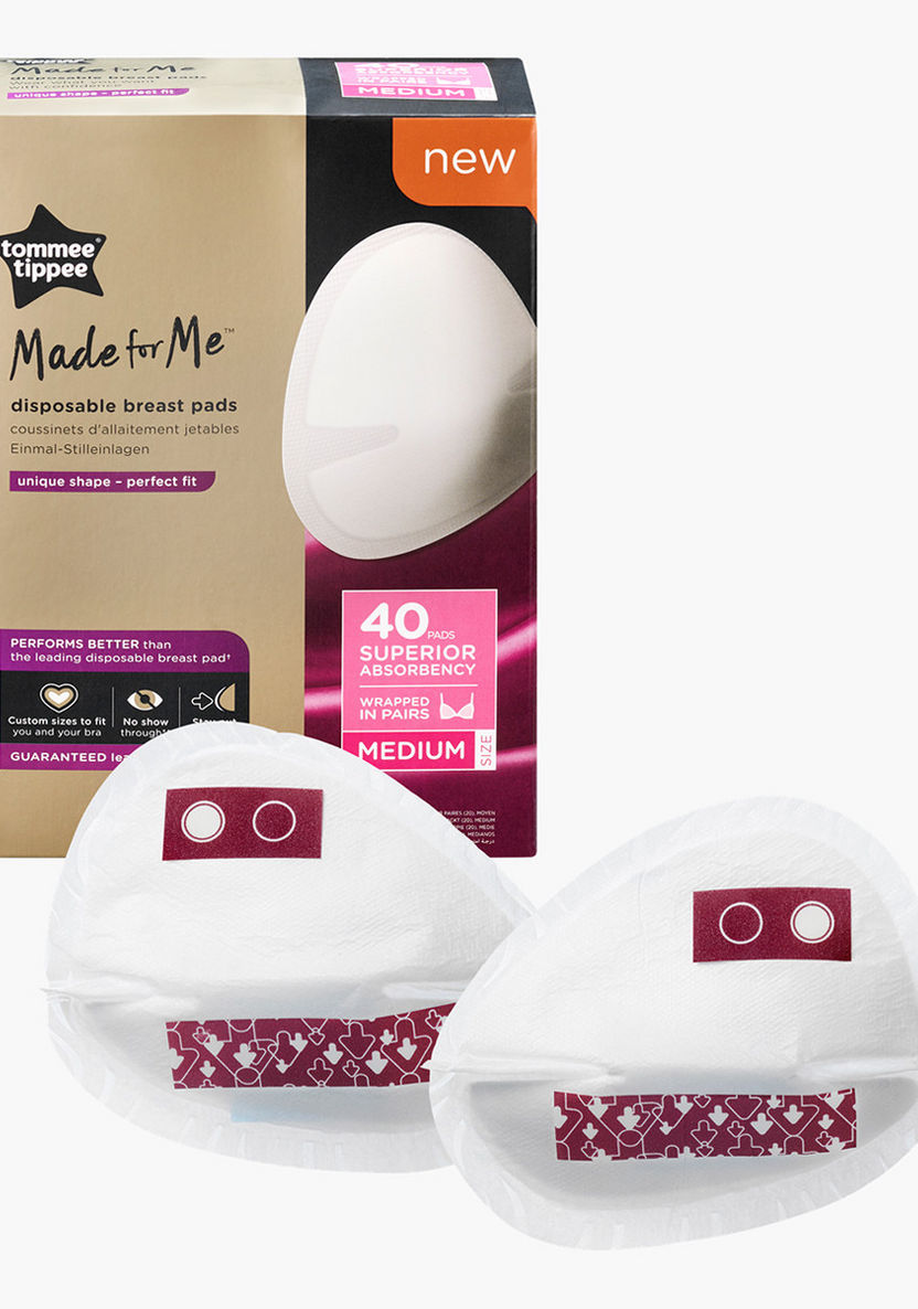 Tommee Tippee Made For Me Medium Disposable Breast Pads - Pack of 40-Nursing-image-1
