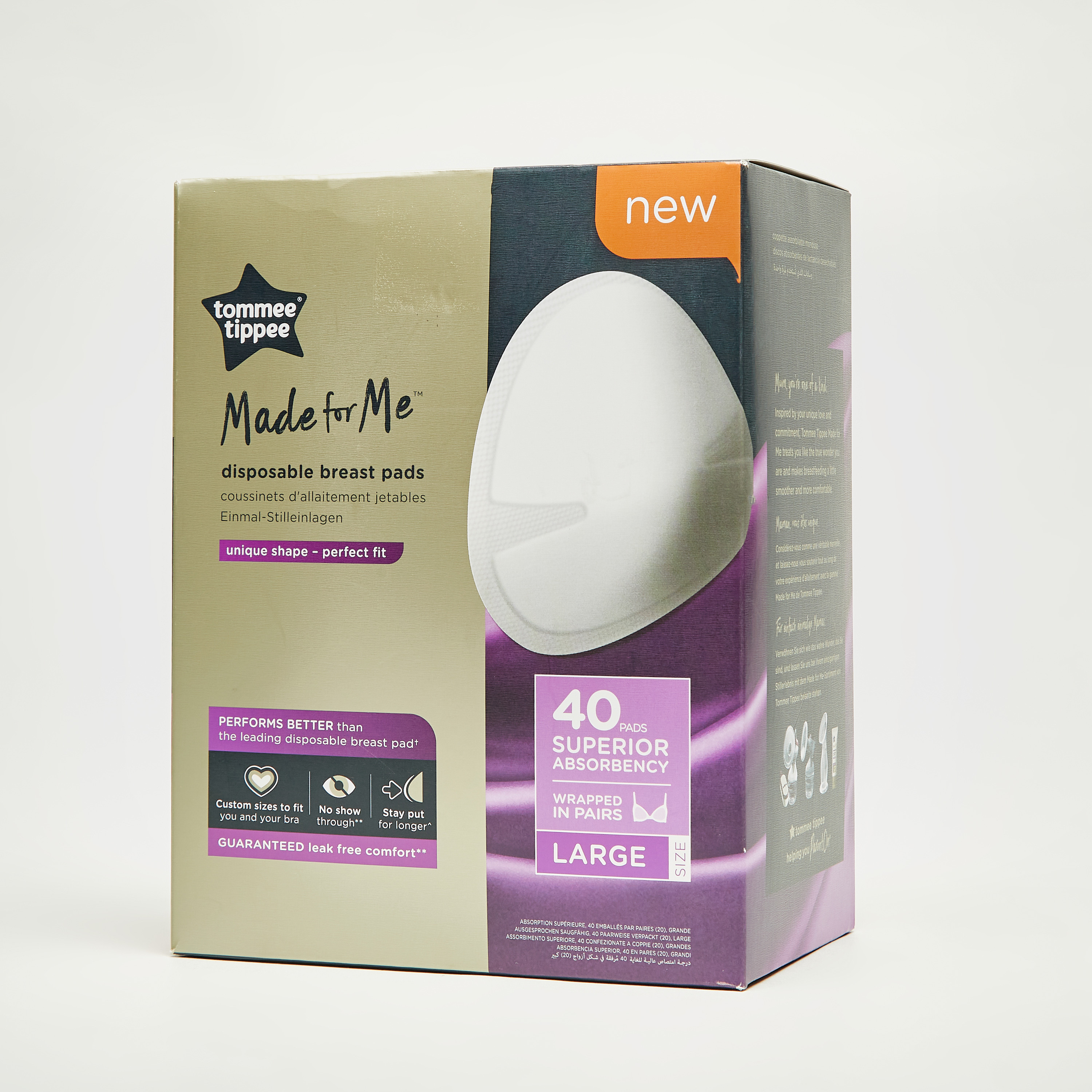 Tommee Tippee Made for Me Large Disposable Breast Pads - Pack of 40-baby-feeding-breastfeedingandcare-image-5