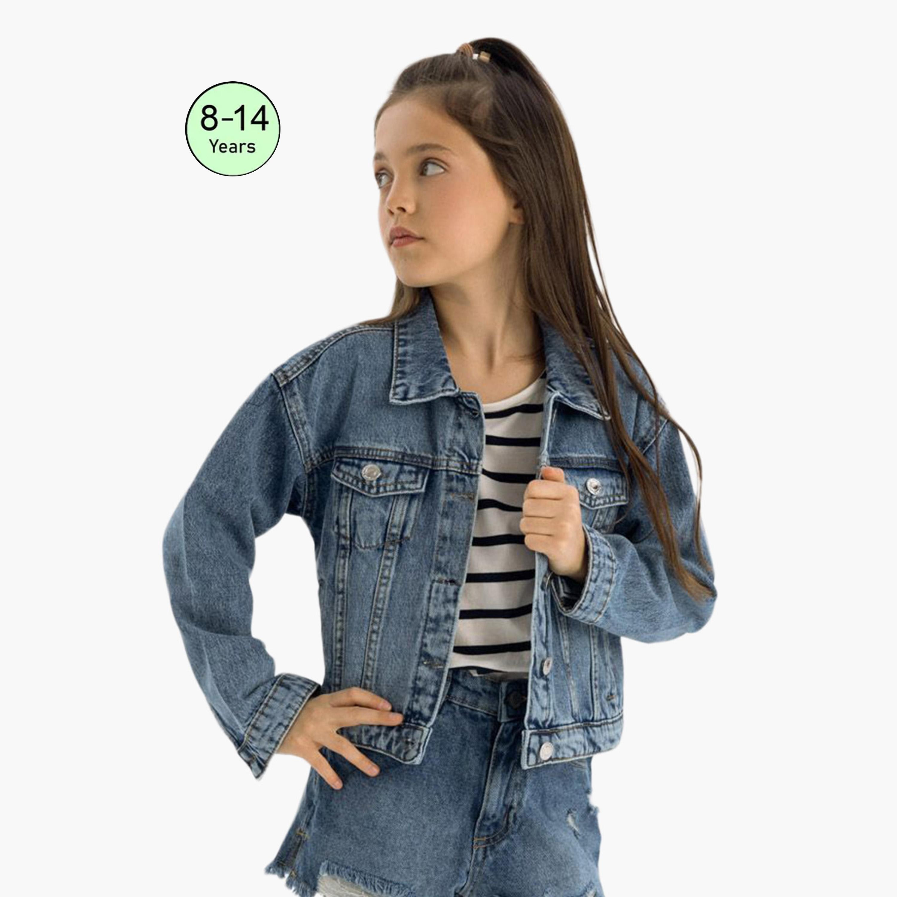 سترة جينز كبيرة الحجم من مينوتي-girls-clothing-jacketsandcoats-image-1