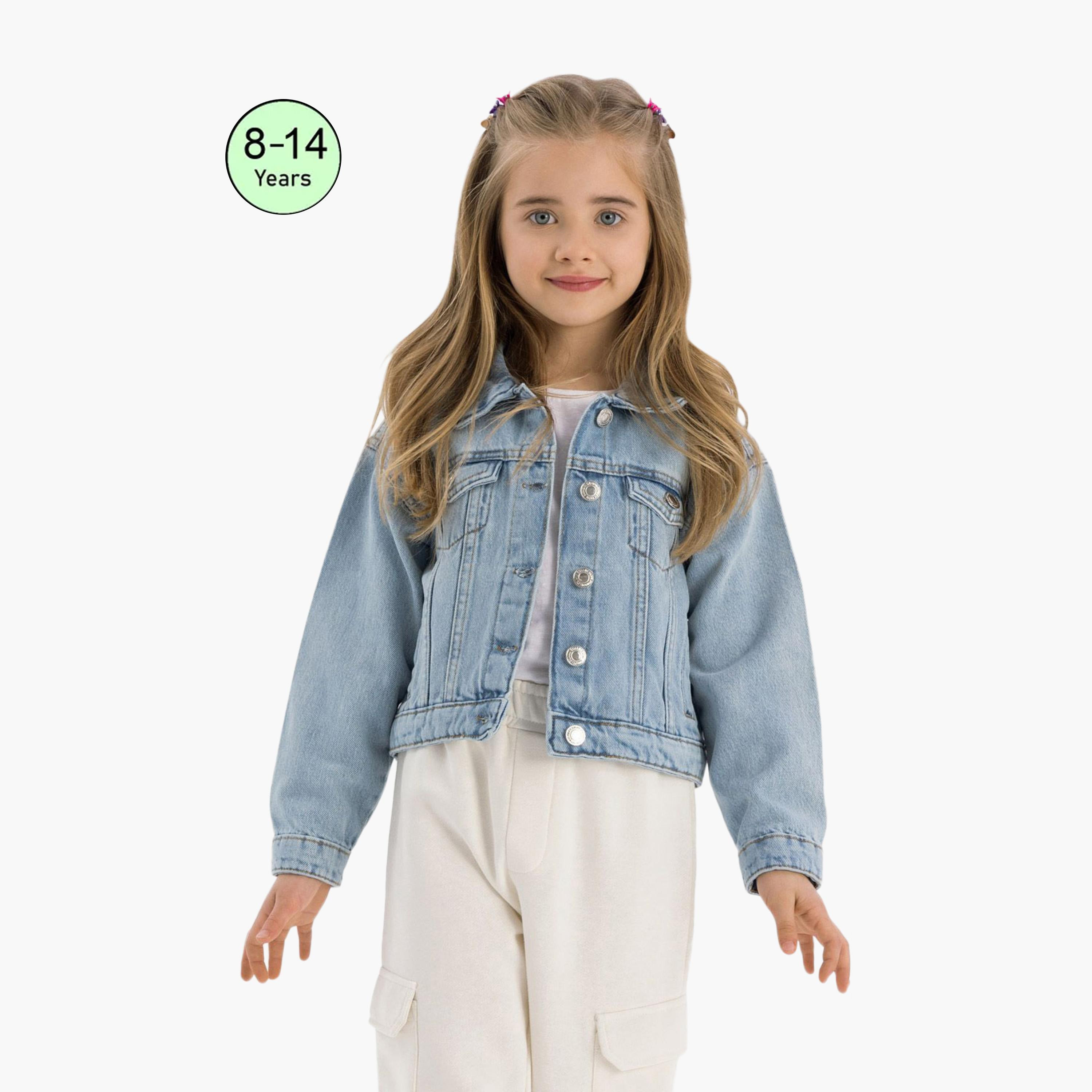 سترة جينز كبيرة الحجم من مينوتي-girls-clothing-jacketsandcoats-image-1