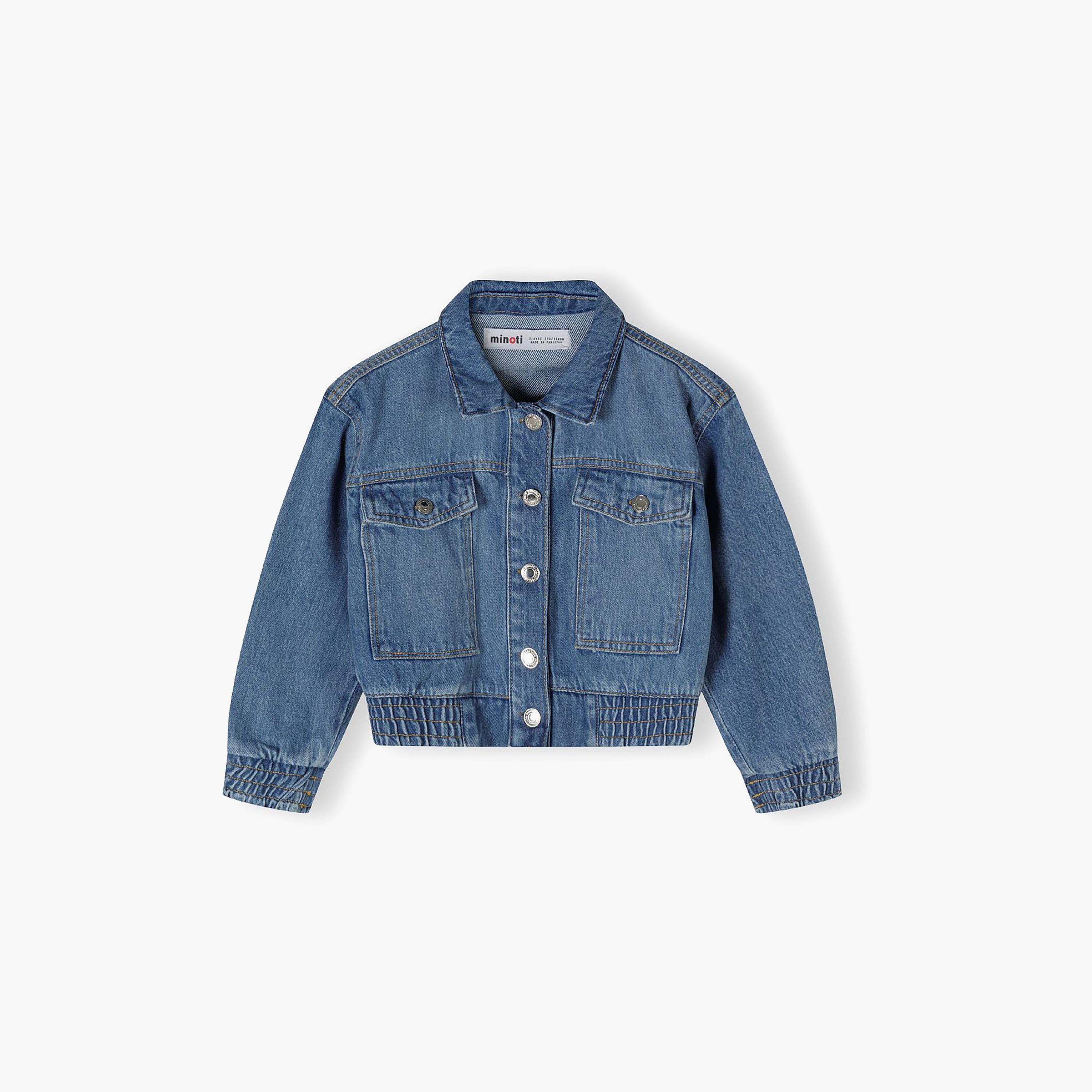 Minoti Cropped Soft Denim Bomber Jacket-girls-clothing-jacketsandcoats-image-3