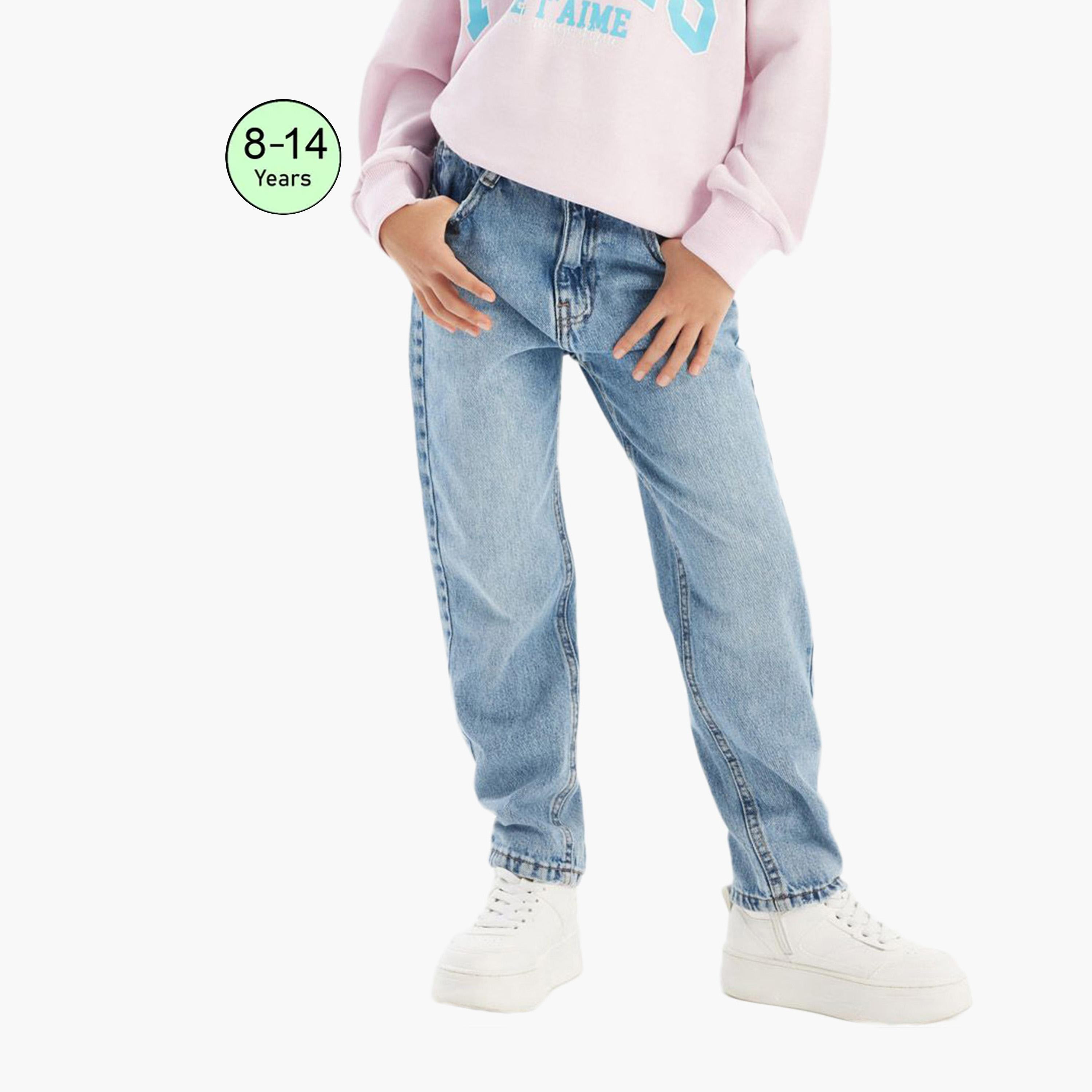 Minoti Denim Mom Jeans-girls-clothing-bottoms-jeansandjeggings-image-1