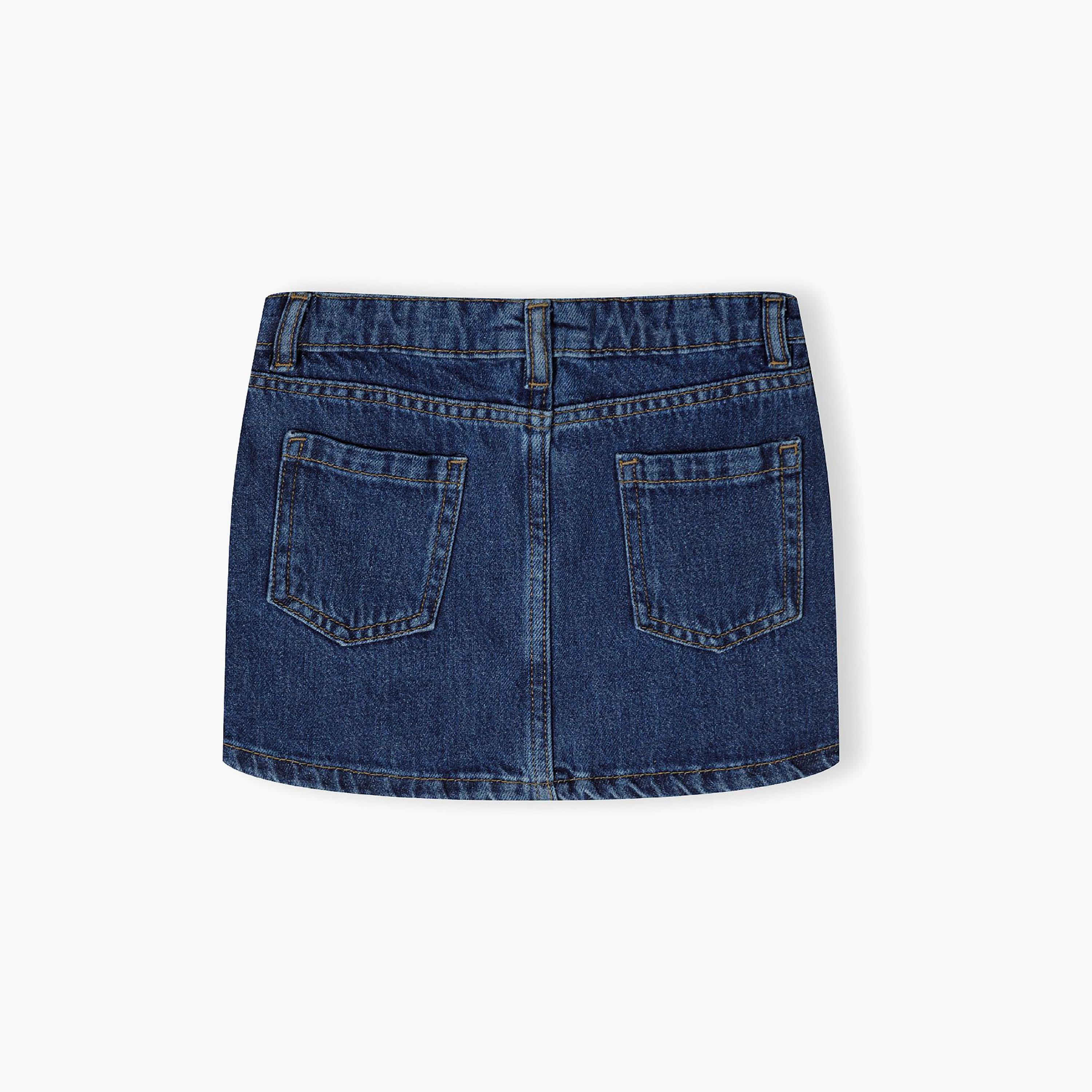 Minoti Flared Denim Skirt-girls-clothing-bottoms-skirts-image-2