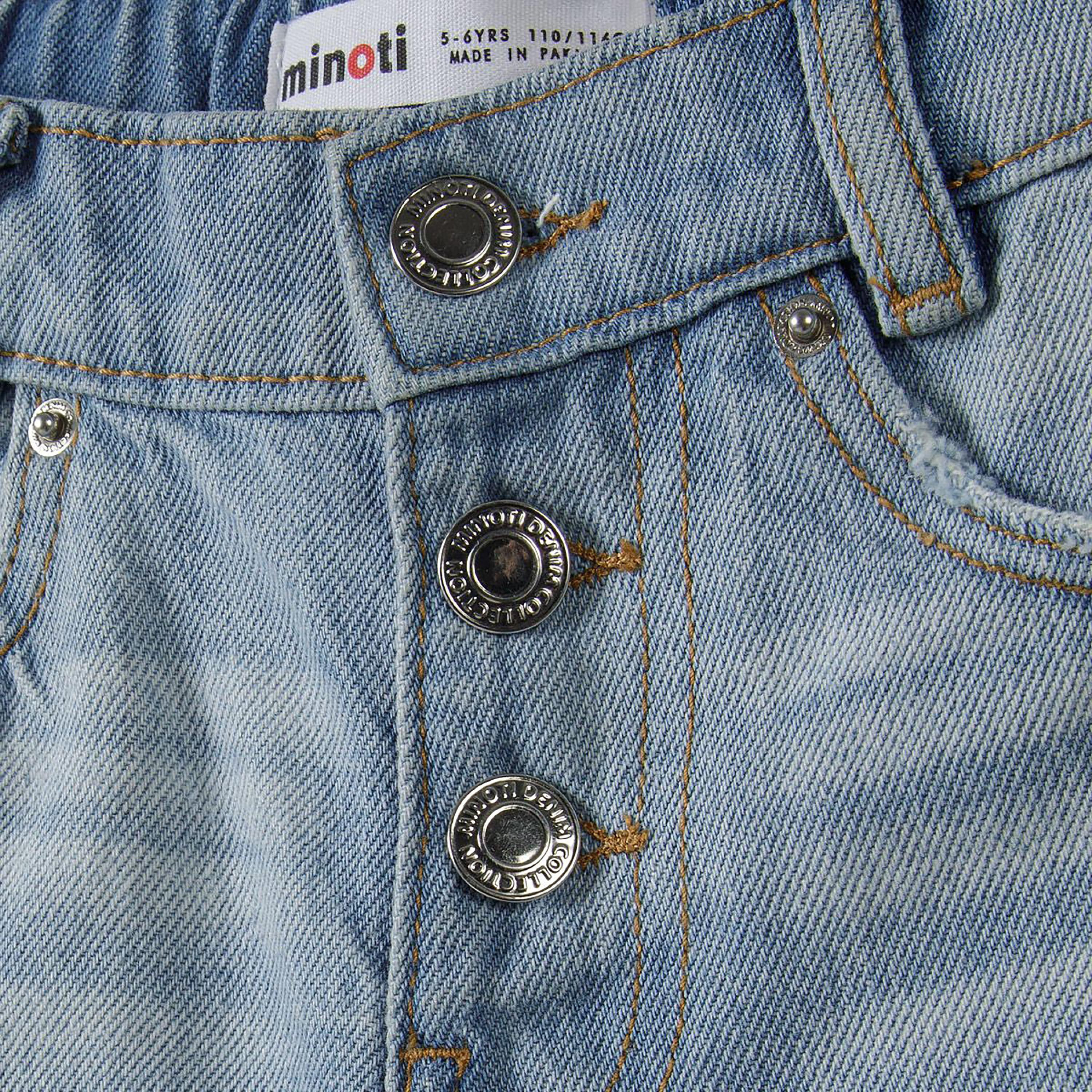 Minoti Frayed Hem Denim Shorts-girls-clothing-bottoms-shorts-image-5