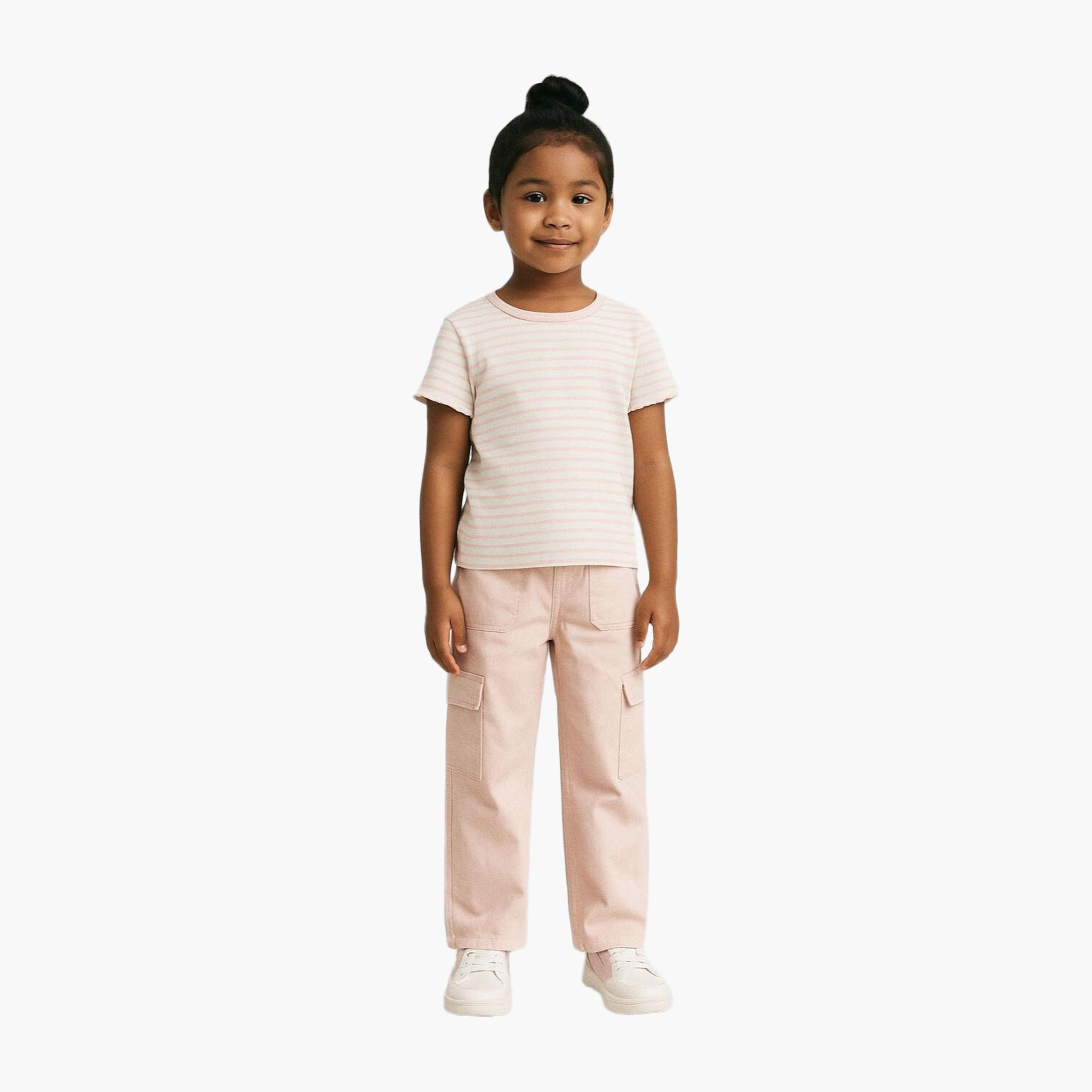 بنطلون كارجو واسع الساق من مينوتي-girls-clothing-bottoms-joggersandtrackpants-image-2