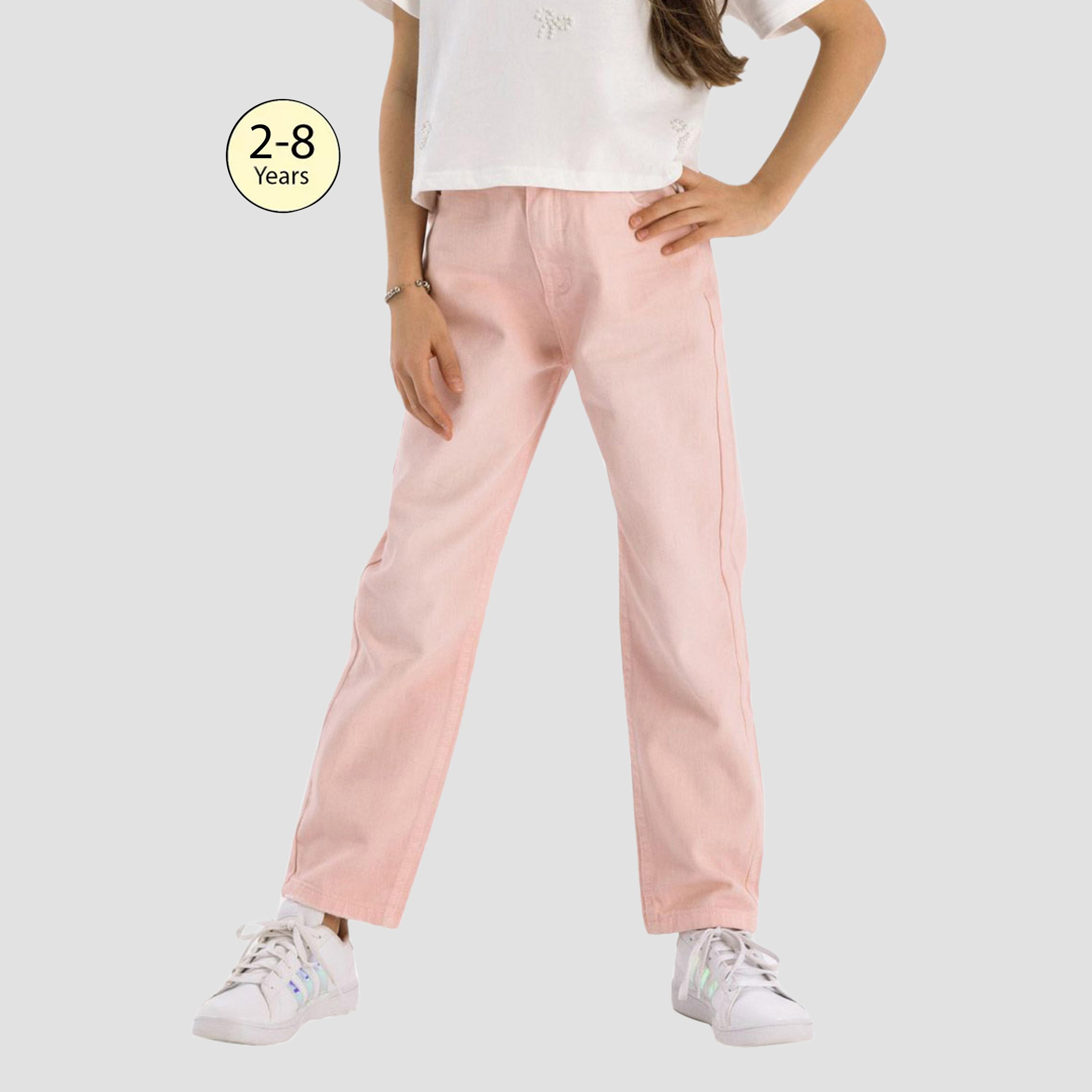 بنطلون تويل موم فيت من مينوتي-girls-clothing-bottoms-jeansandjeggings-image-1