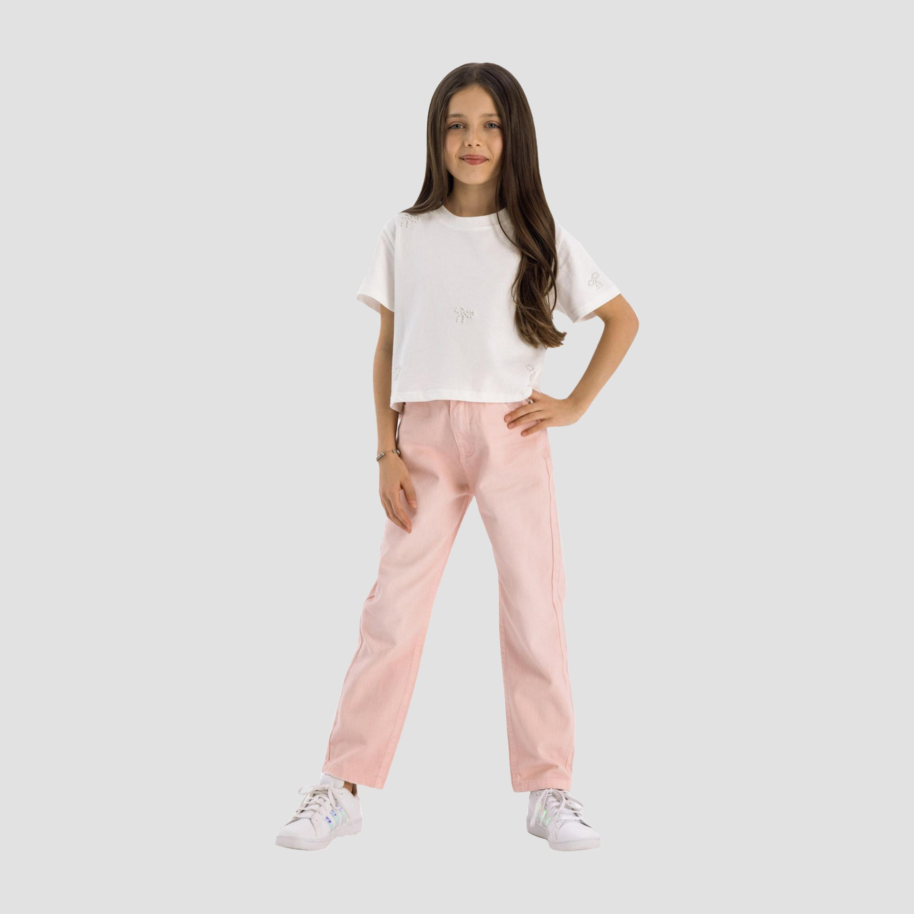 بنطلون تويل موم فيت من مينوتي-girls-clothing-bottoms-jeansandjeggings-image-2