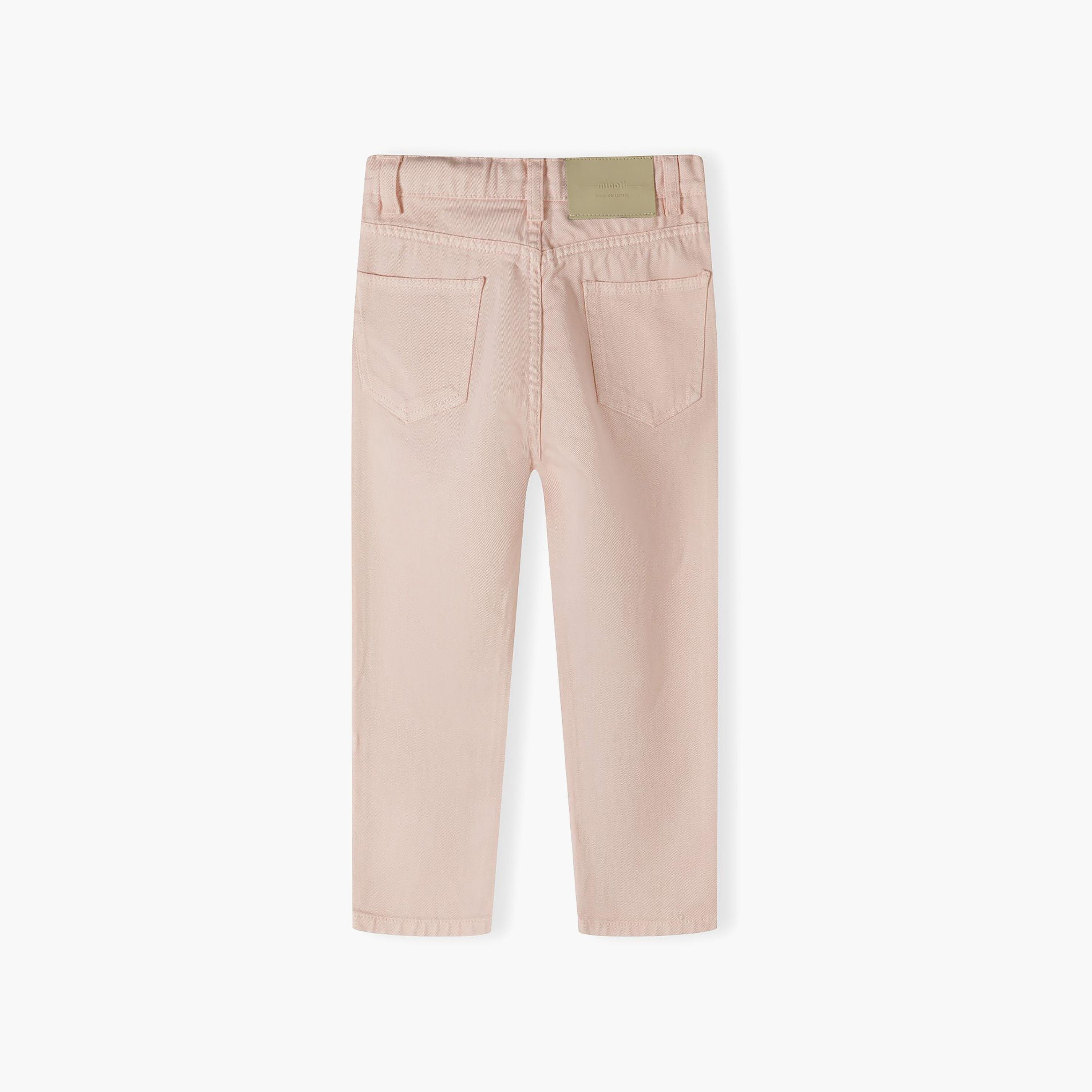 Minoti Twill Mom Fit Trousers-girls-clothing-bottoms-jeansandjeggings-image-4
