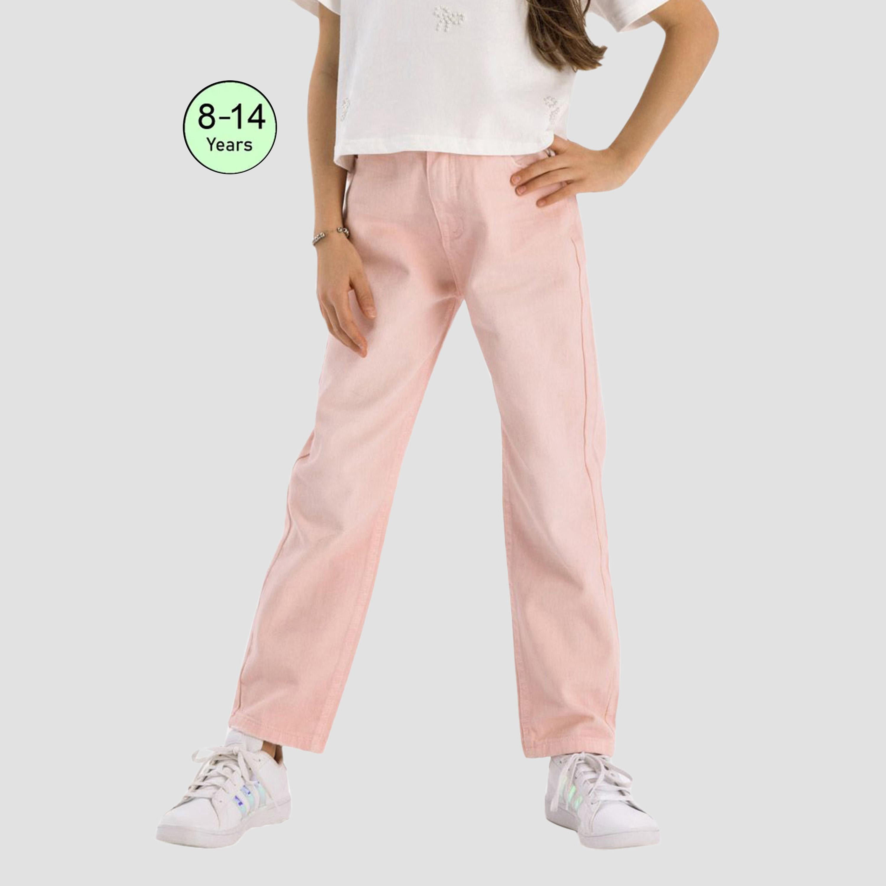 بنطلون تويل موم فيت من مينوتي-girls-clothing-bottoms-jeansandjeggings-image-1