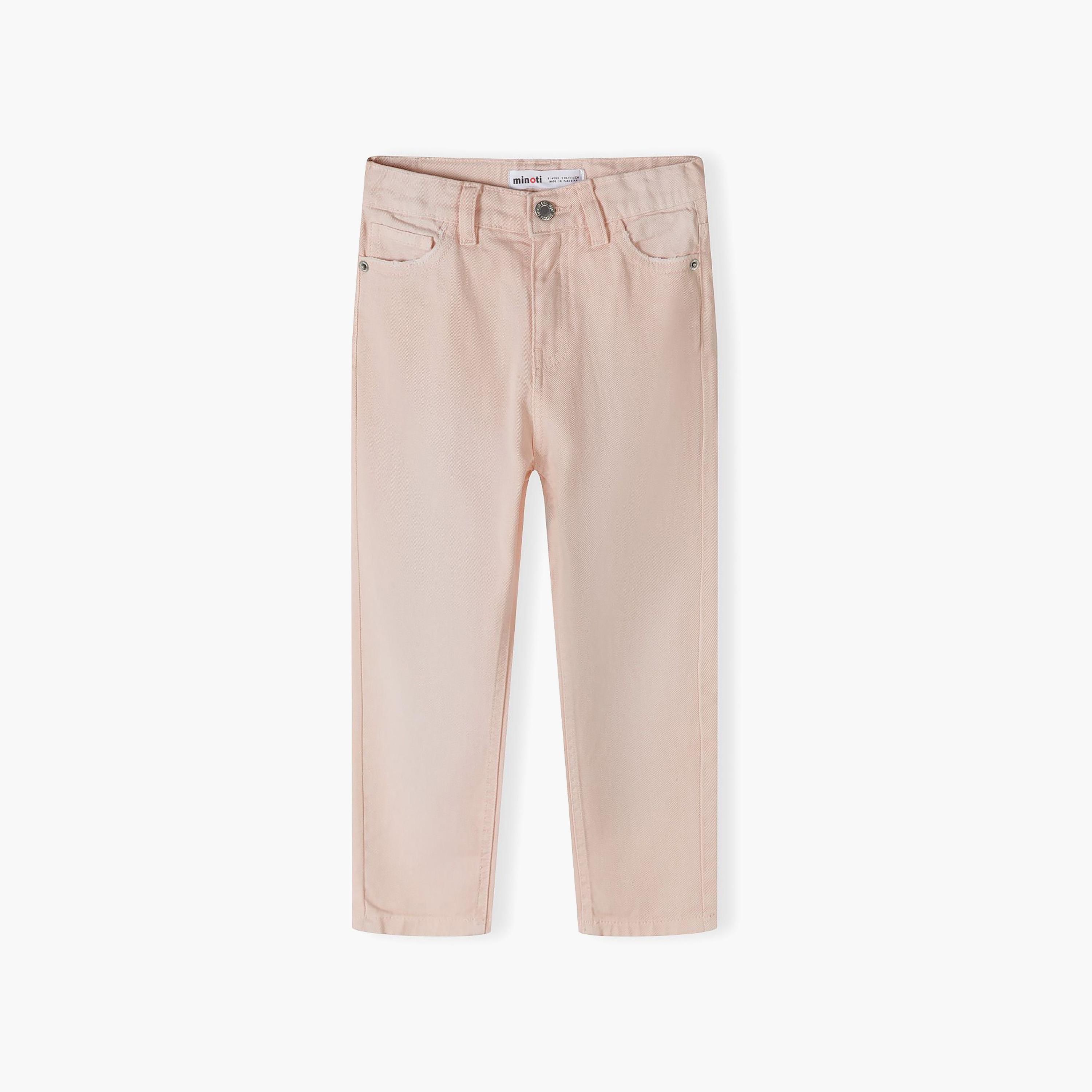 Minoti Twill Mom Fit Trousers-girls-clothing-bottoms-jeansandjeggings-image-3