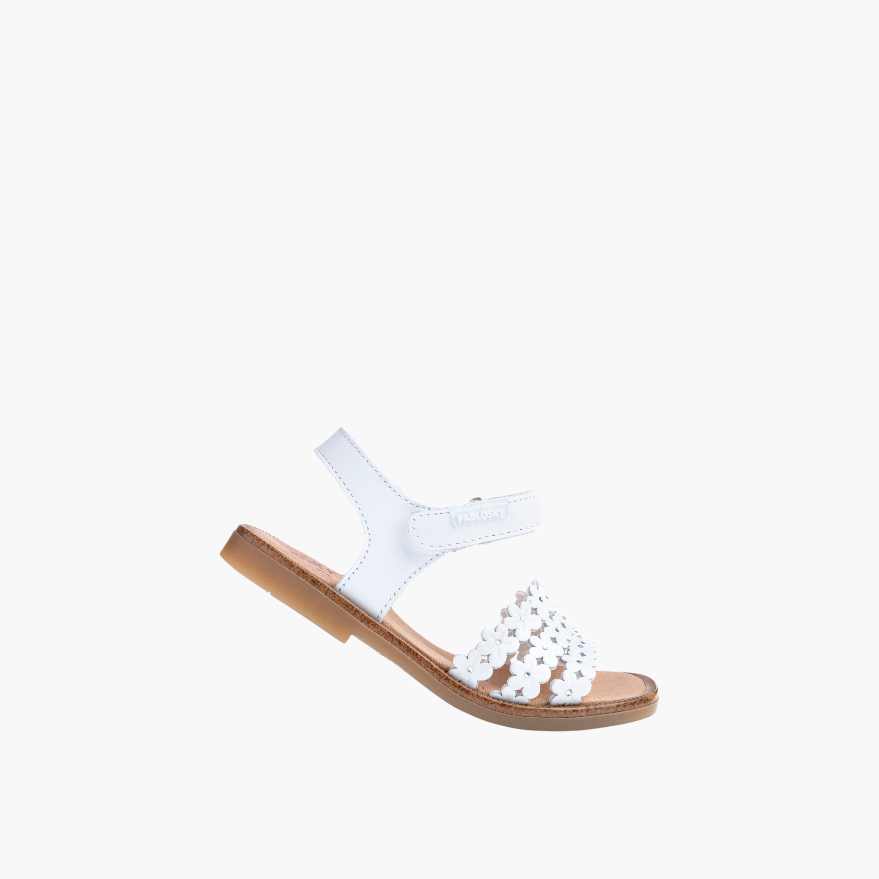 Pablosky Girls' Strap Sandals with Hook and Loop Closure-girls-shoes-sandals-image-5