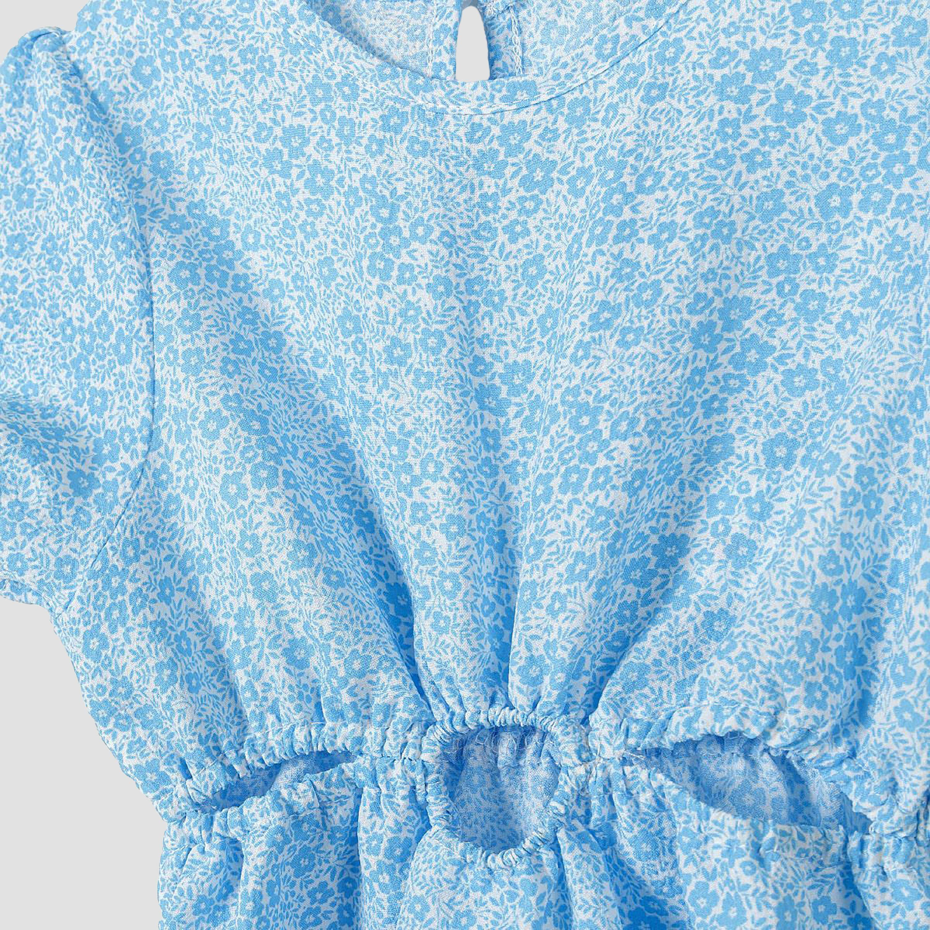 فستان قصير الأكمام ومُقصوص من مينوتي-girls-clothing-dressesandjumpsuits-image-4