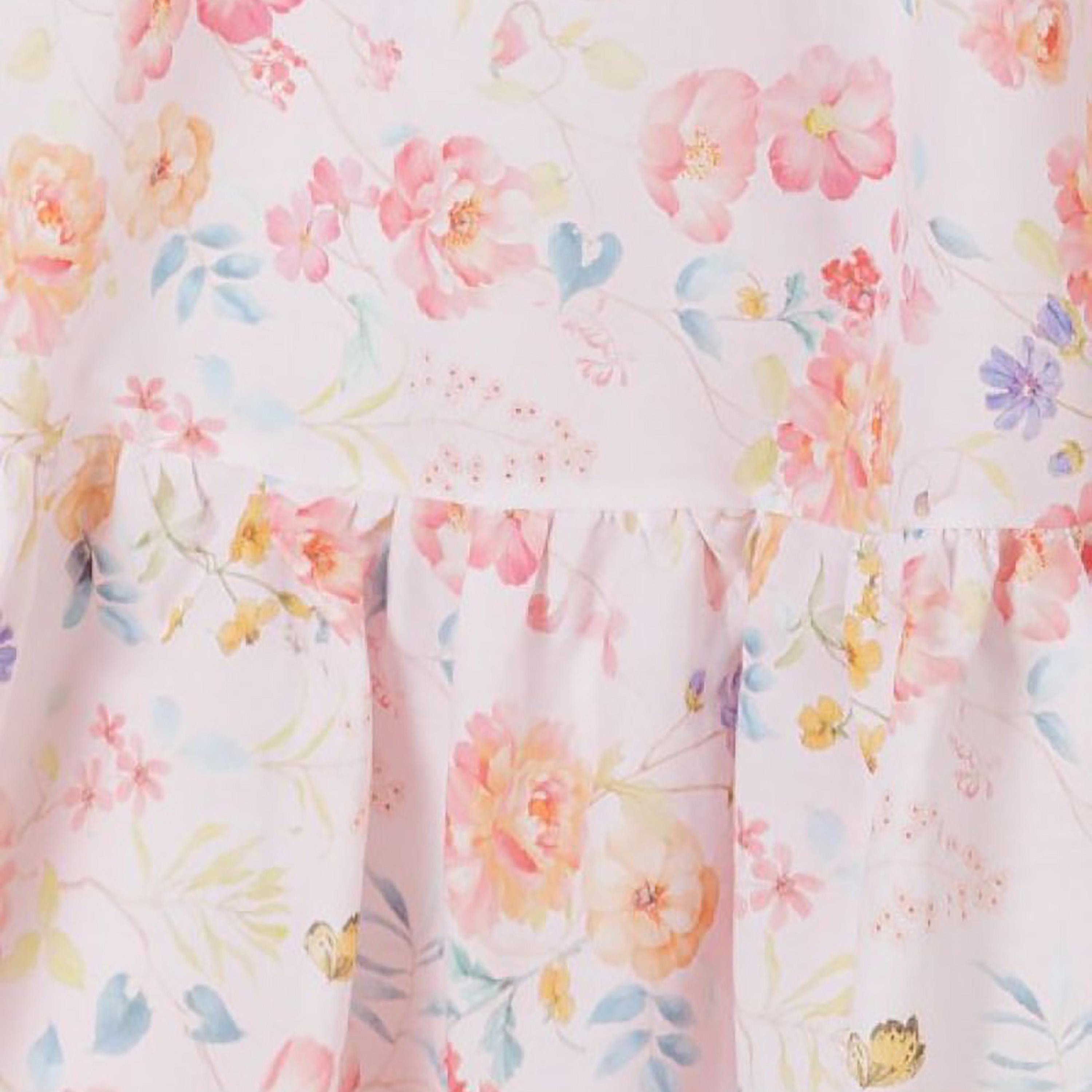 فستان متعدد الطبقات بحزام كتف مع كشكشة من مينوتي-girls-clothing-dressesandjumpsuits-image-4