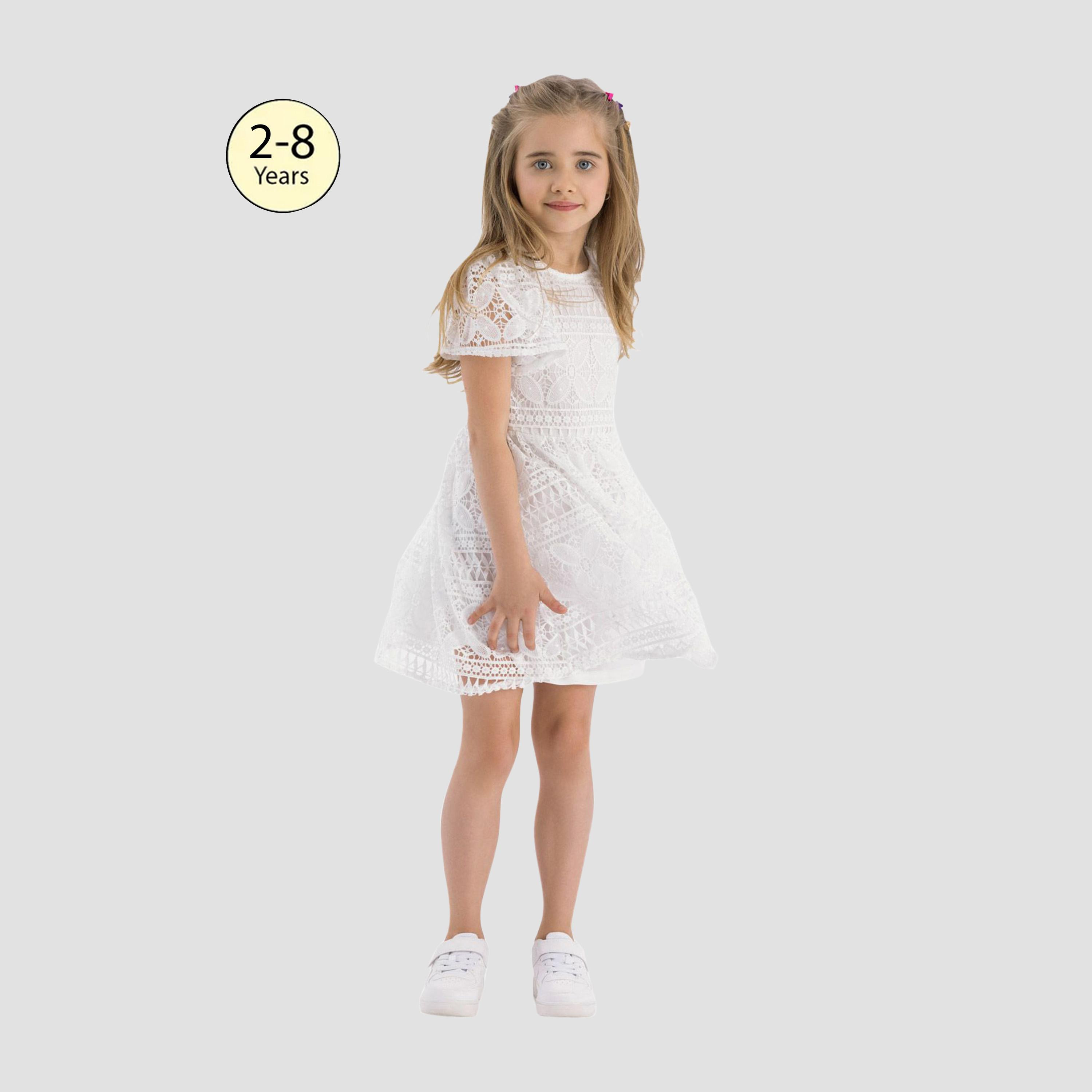 فستان بأكمام واسعة وتنورة دائرية من مينوتي-girls-clothing-dressesandjumpsuits-image-1