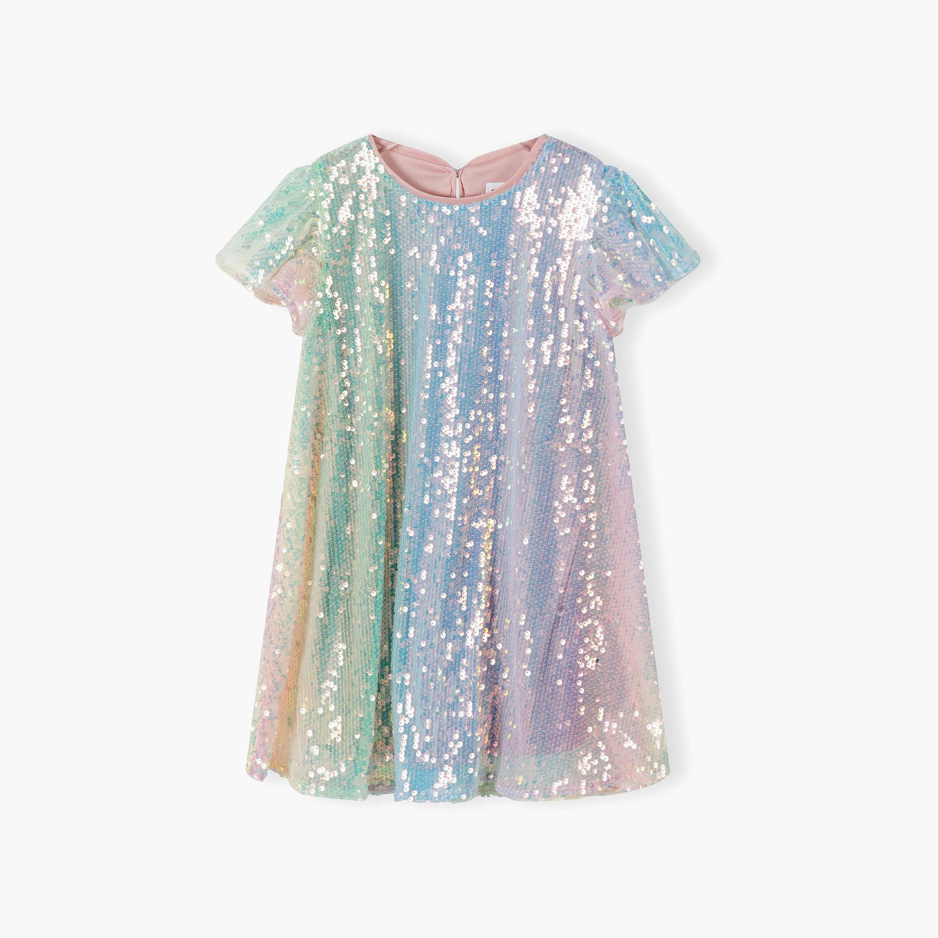 فستان ترتر بأكمام منفوشة من مينوتي-girls-clothing-dressesandjumpsuits-image-2