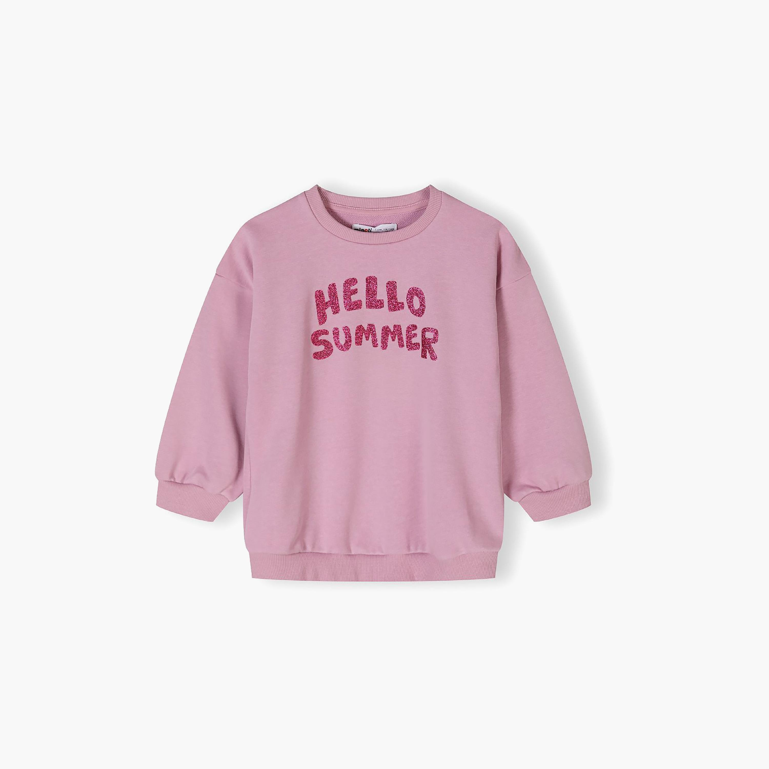 سويت شيرت من الصوف المزخرف برقبة دائرية من مينوتي-girls-clothing-sweatshirts-image-3