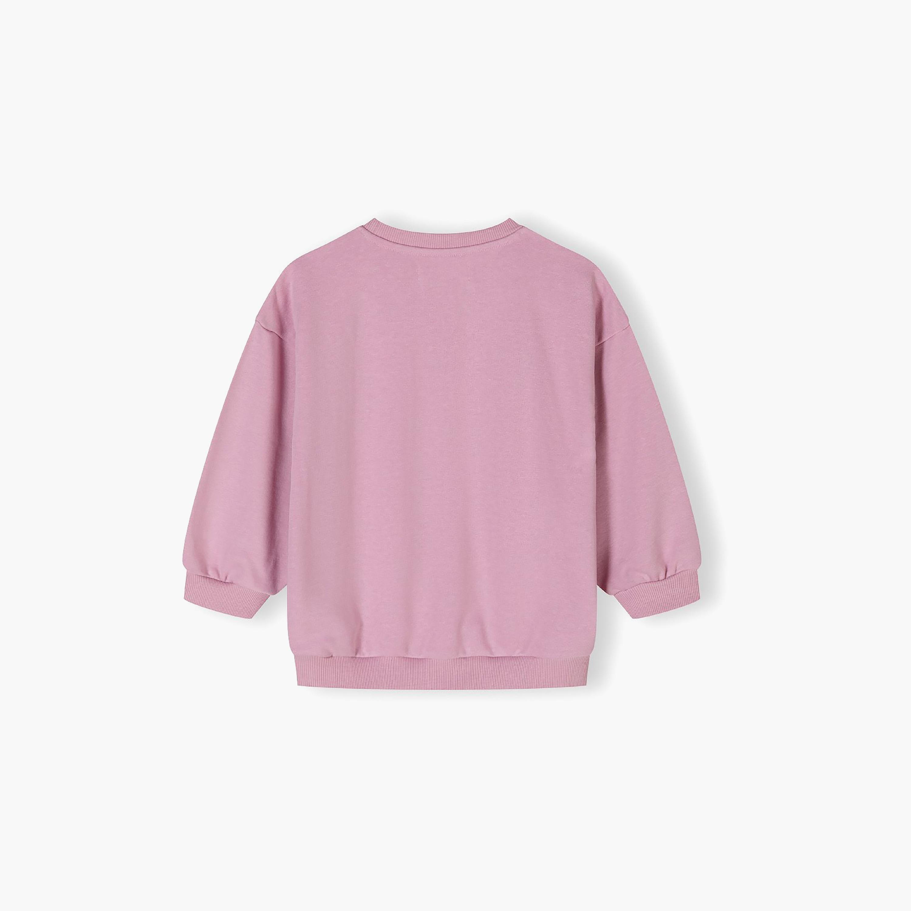سويت شيرت من الصوف المزخرف برقبة دائرية من مينوتي-girls-clothing-sweatshirts-image-4