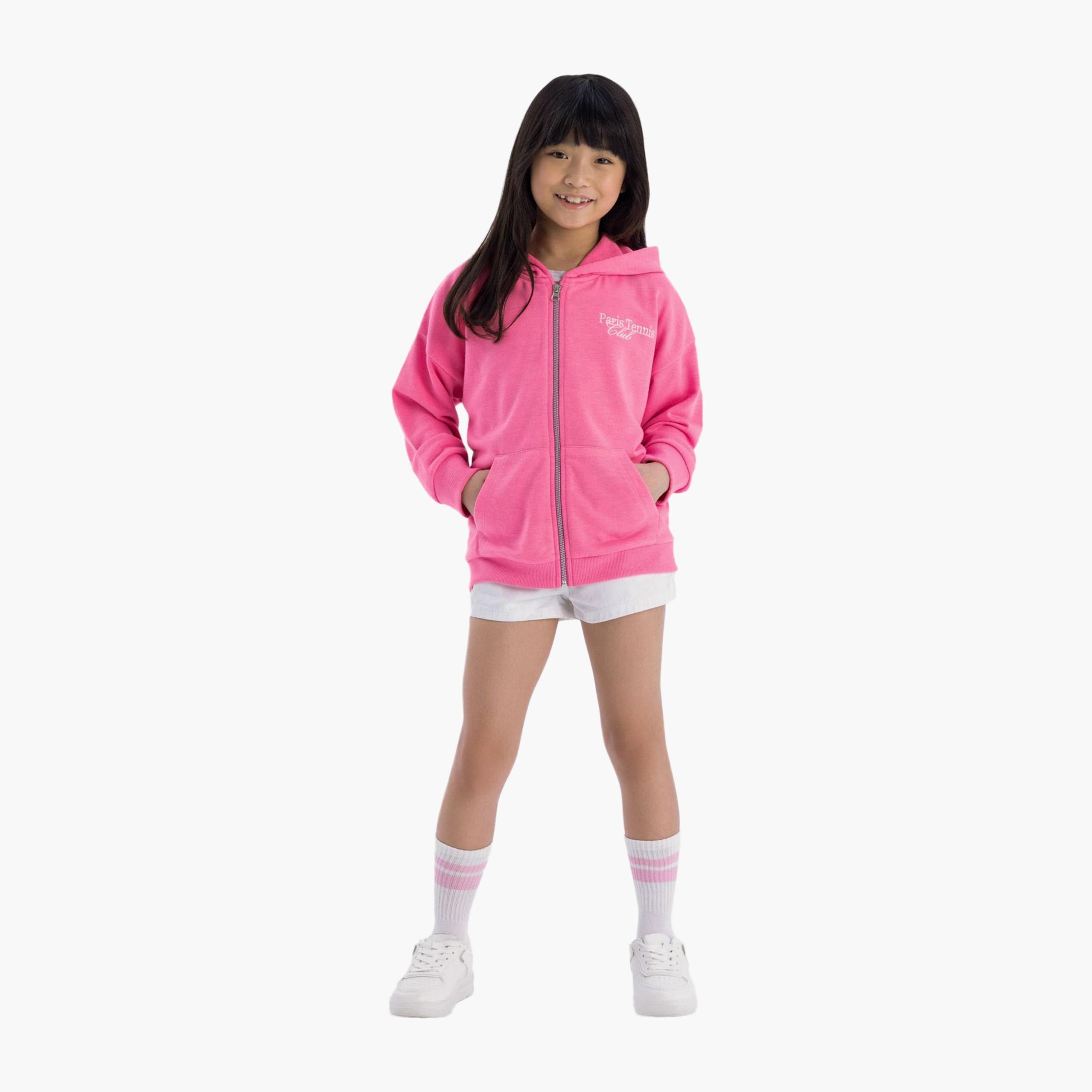 Minoti Oversized Zip Through Hoodie-girls-clothing-sweatshirts-image-2