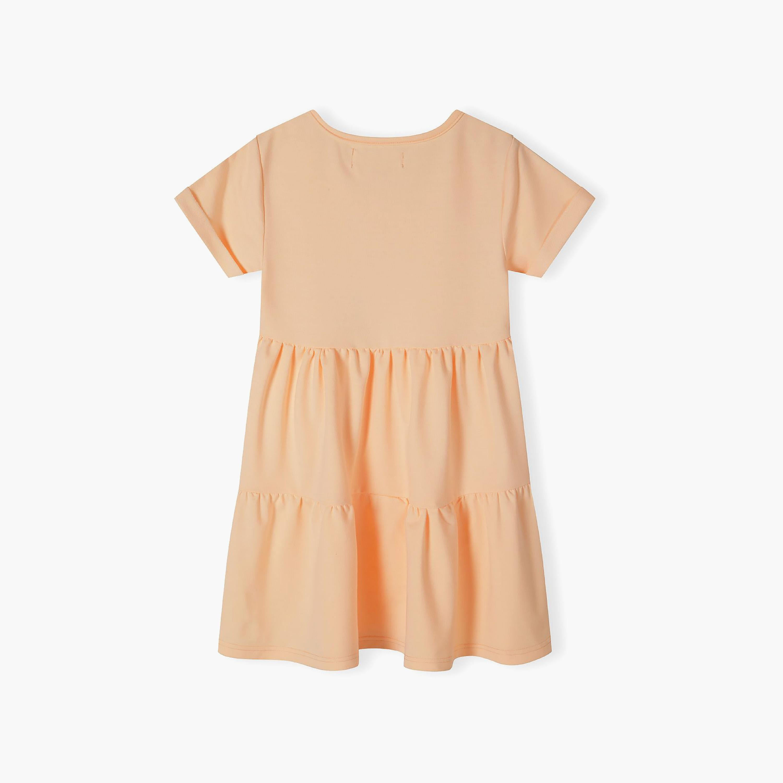 فستان من الصوف بأكمام قصيرة ومتعدد الطبقات من مينوتي-girls-clothing-dressesandjumpsuits-image-3