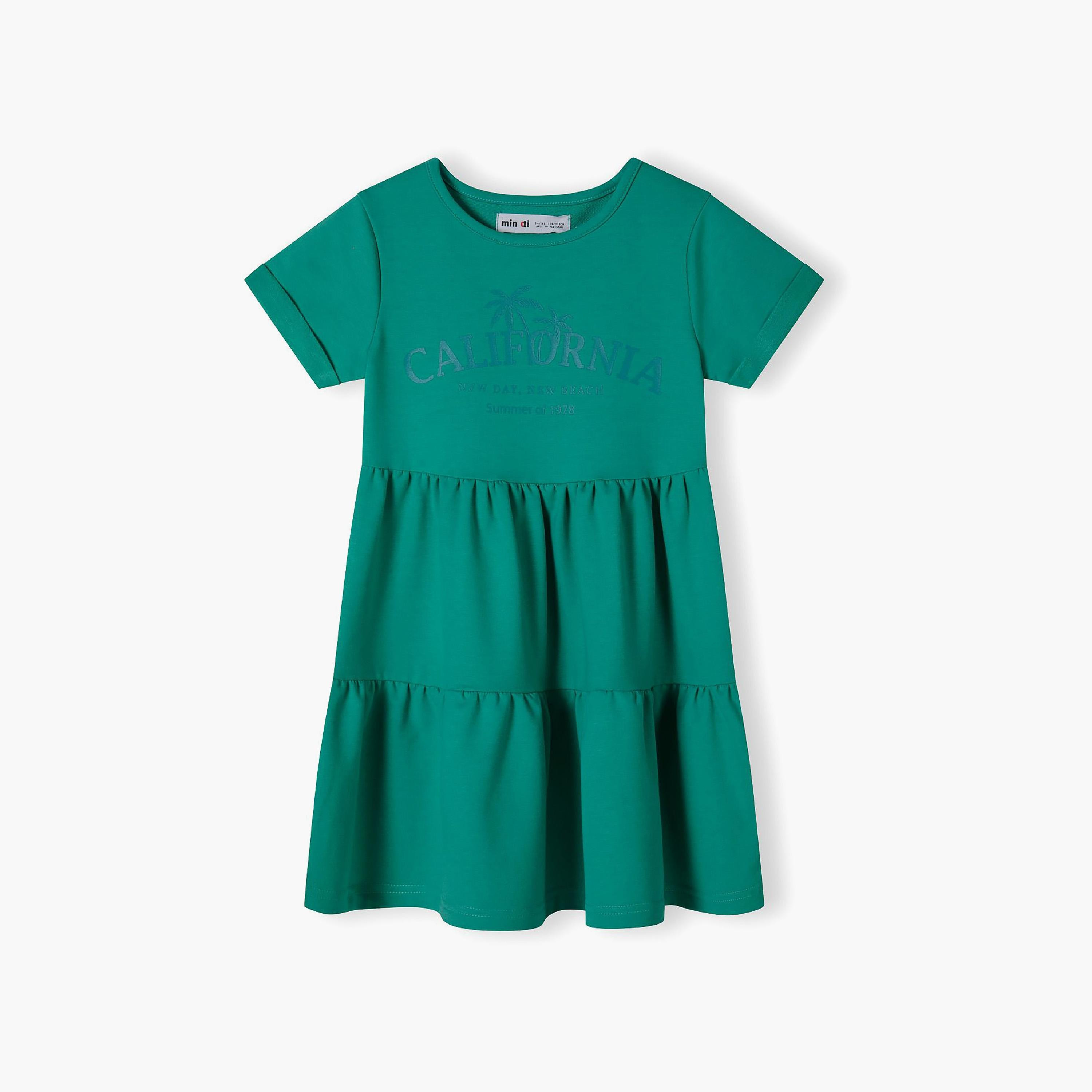 فستان من الصوف بأكمام قصيرة ومتعدد الطبقات من مينوتي-girls-clothing-dressesandjumpsuits-image-2