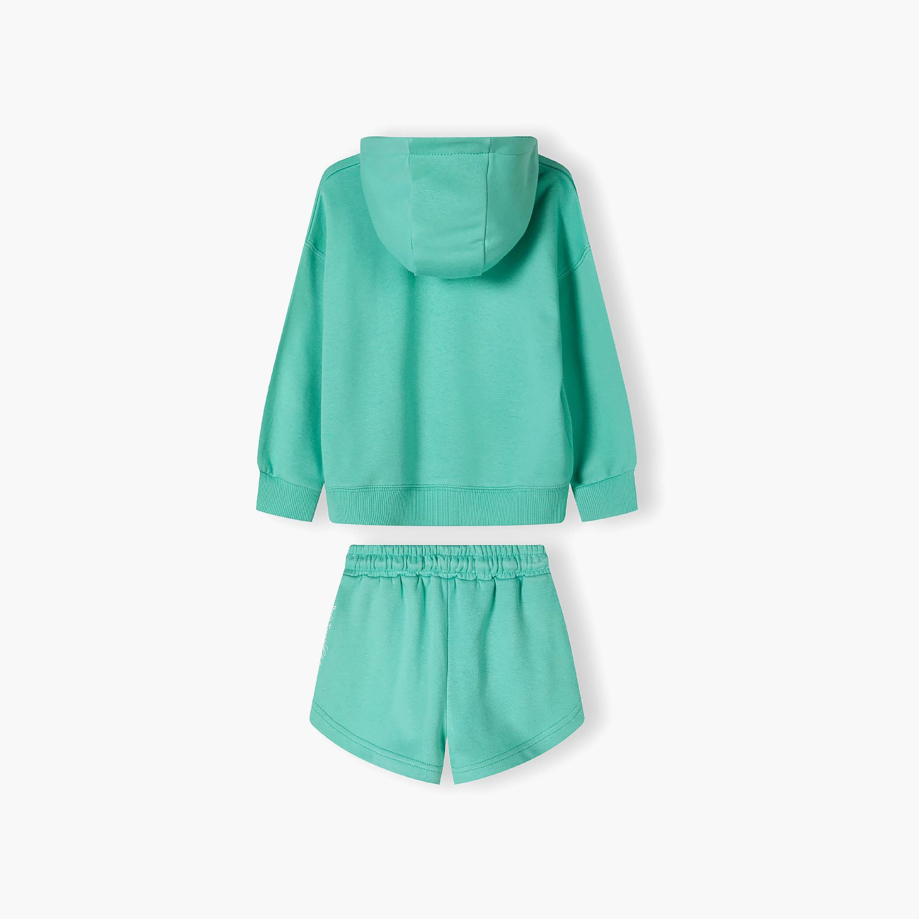 Minoti Cotton Blend Hoodie & Shorts Set-girls-clothing-setsandcoords-image-3