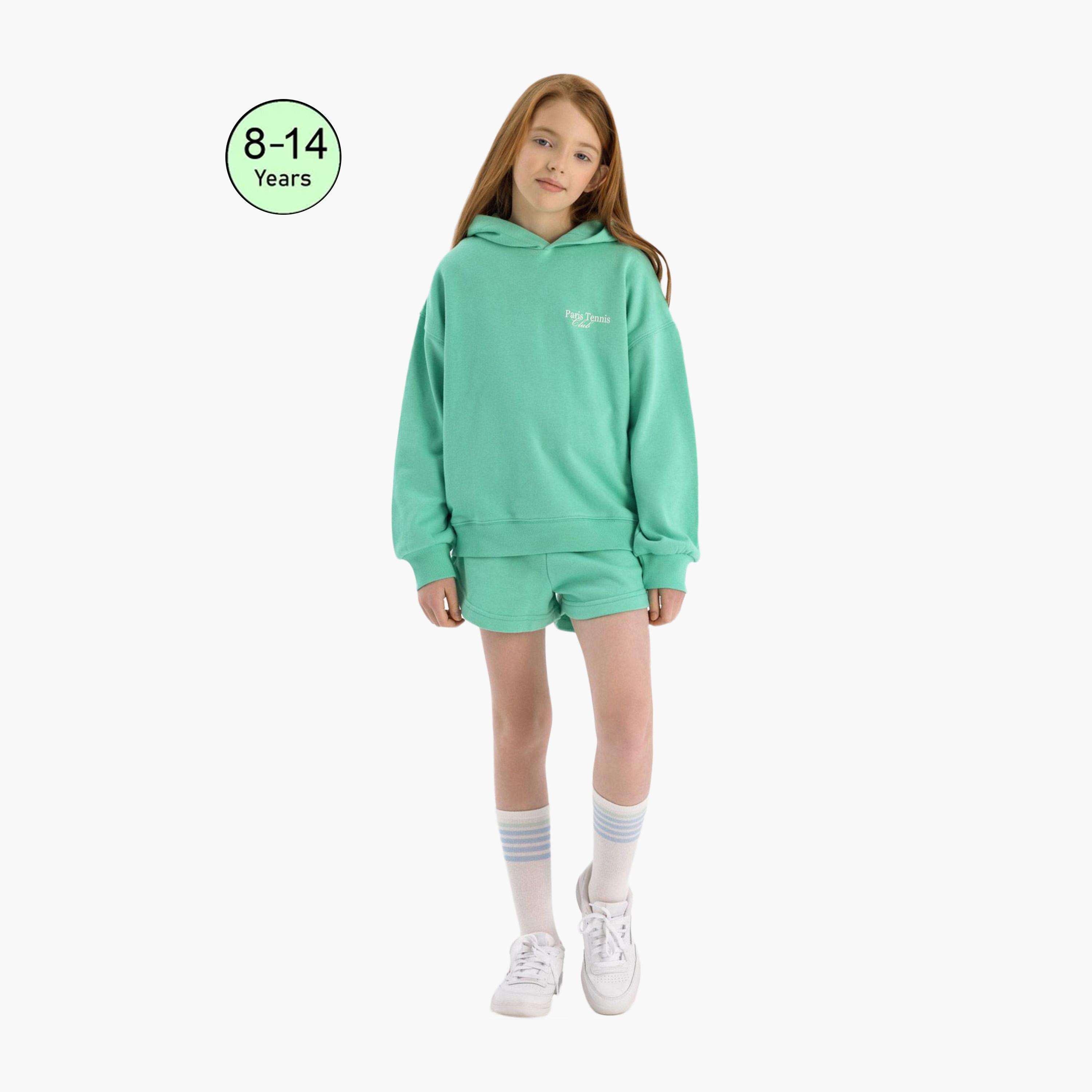 طقم هودي وشورت من مزيج القطن من مينوتي-girls-clothing-setsandcoords-image-1