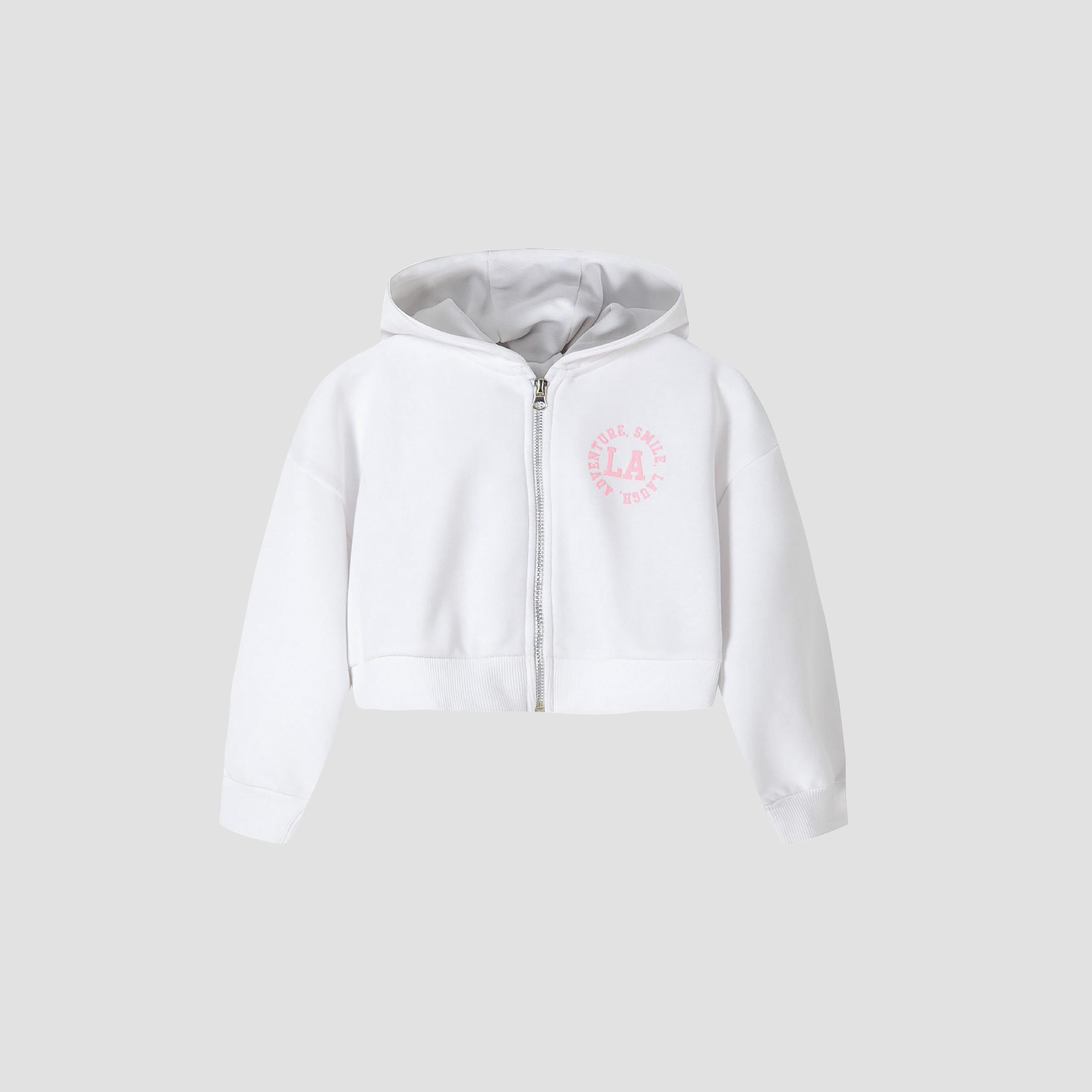 Minoti Zip Through Hoodie & Shorts Set-girls-clothing-setsandcoords-image-4