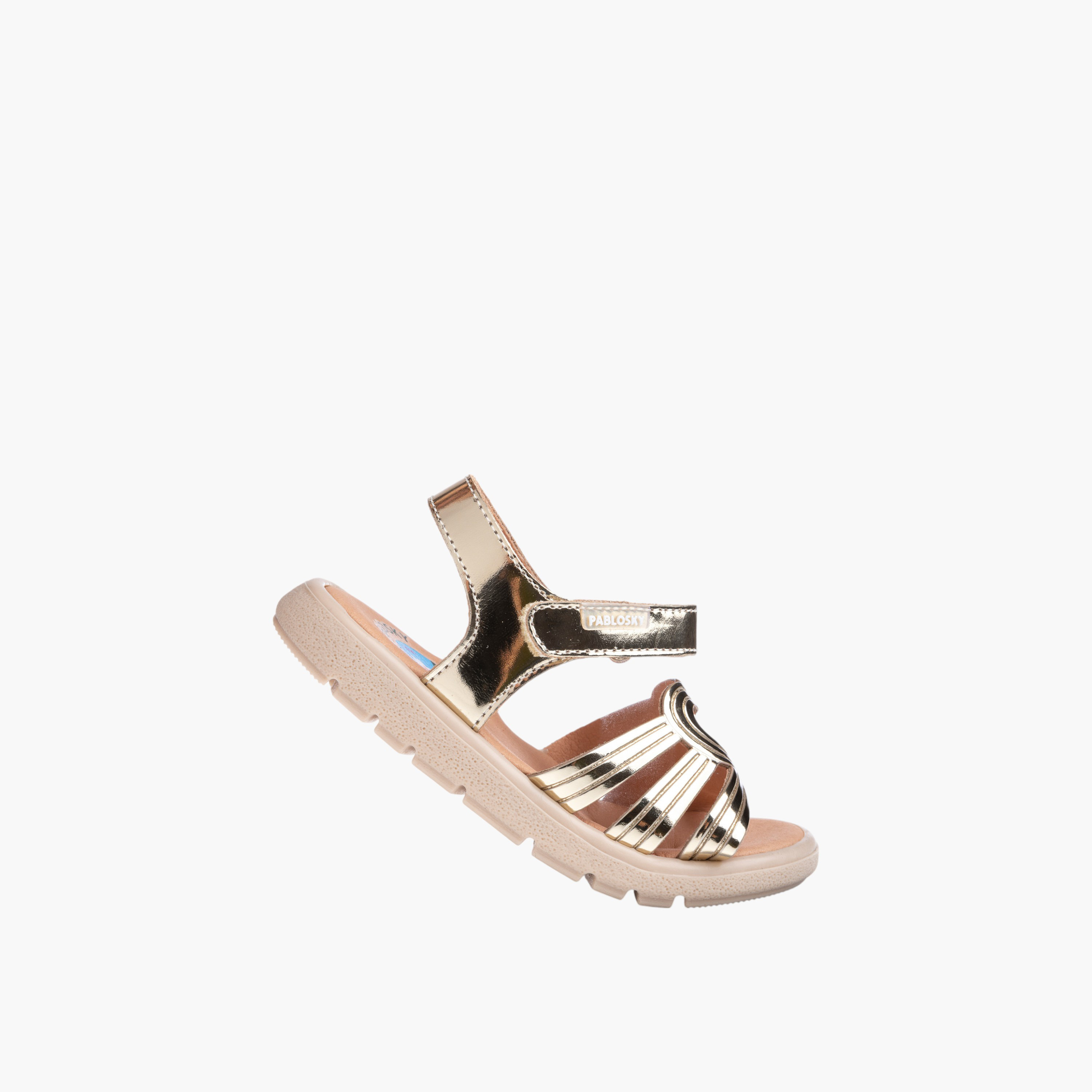 Pablosky Girls' Strap Sandals with Hook and Loop Closure-girls-shoes-sandals-image-5
