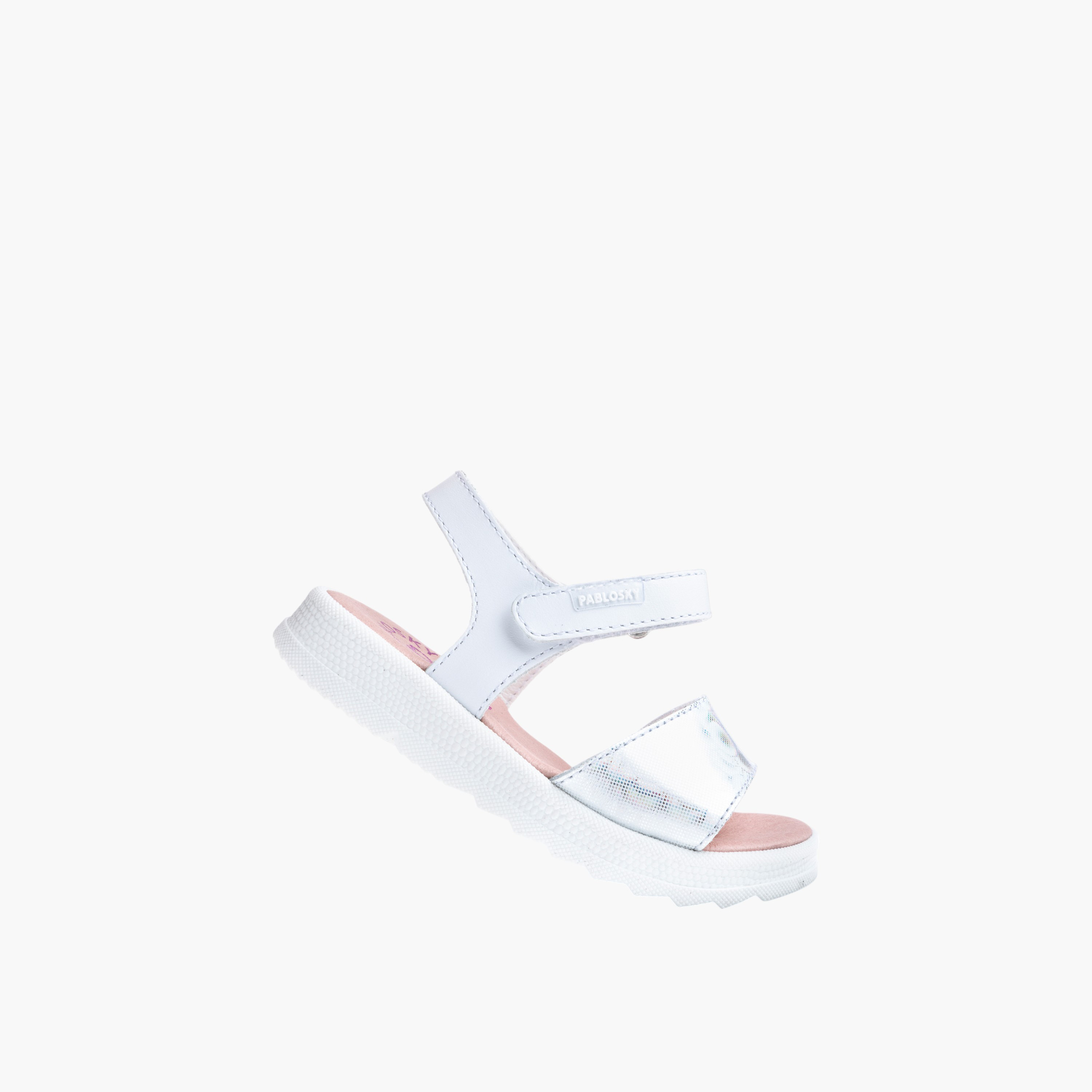Pablosky Girls' Strap Sandals with Hook and Loop Closure-girls-shoes-sandals-image-5