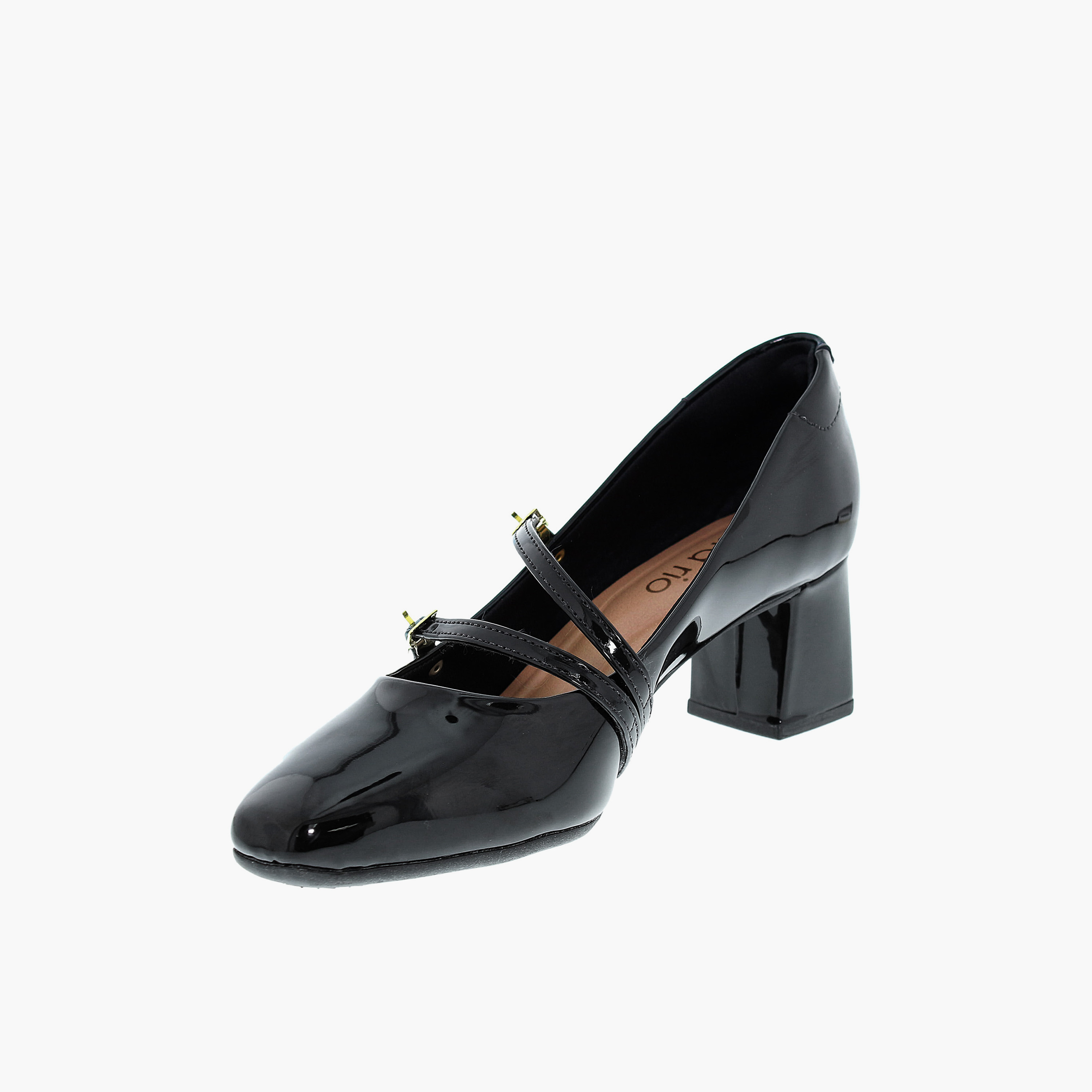 Beira Rio by Geoomnii  Women's Buckle Closure Block Pumps | 4314-105-13488-15745       -women-shoes-heels-image-2