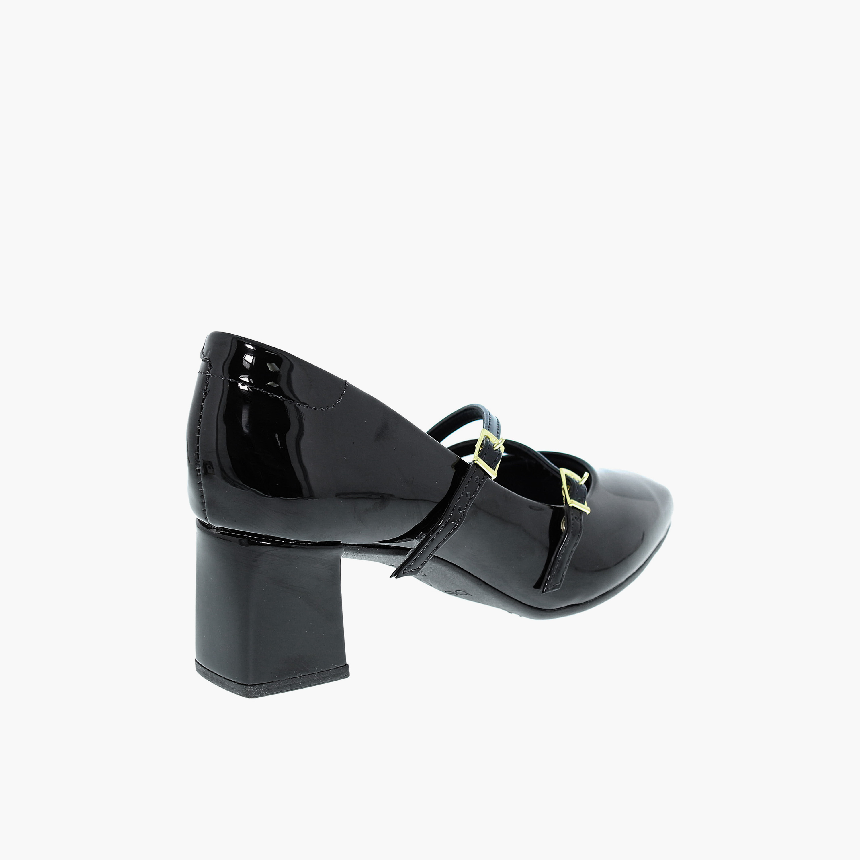 Beira Rio by Geoomnii  Women's Buckle Closure Block Pumps | 4314-105-13488-15745       -women-shoes-heels-image-3